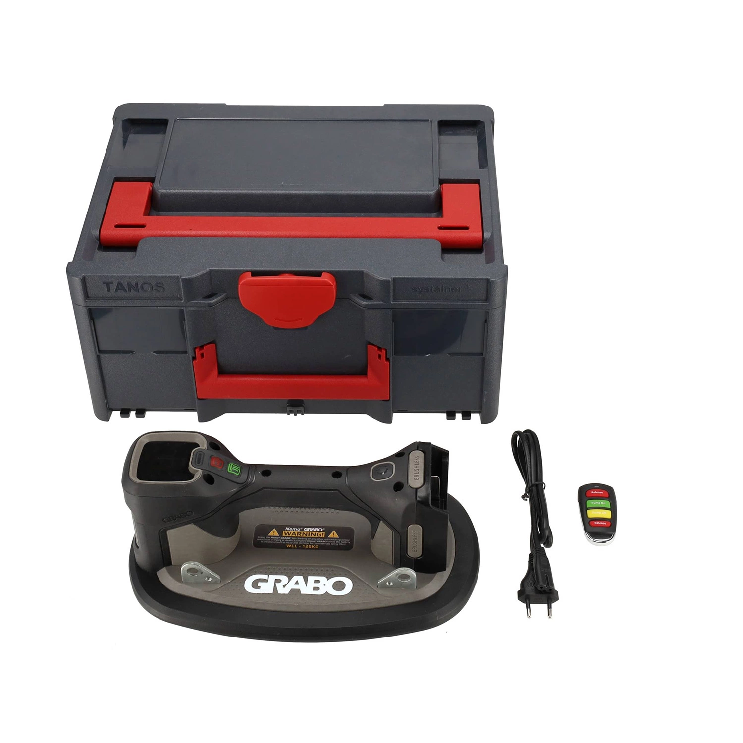 Grabo Pro Brushless Elektrische Vacuüm Tegeldrager Tool only set in systainer - 120kg-image