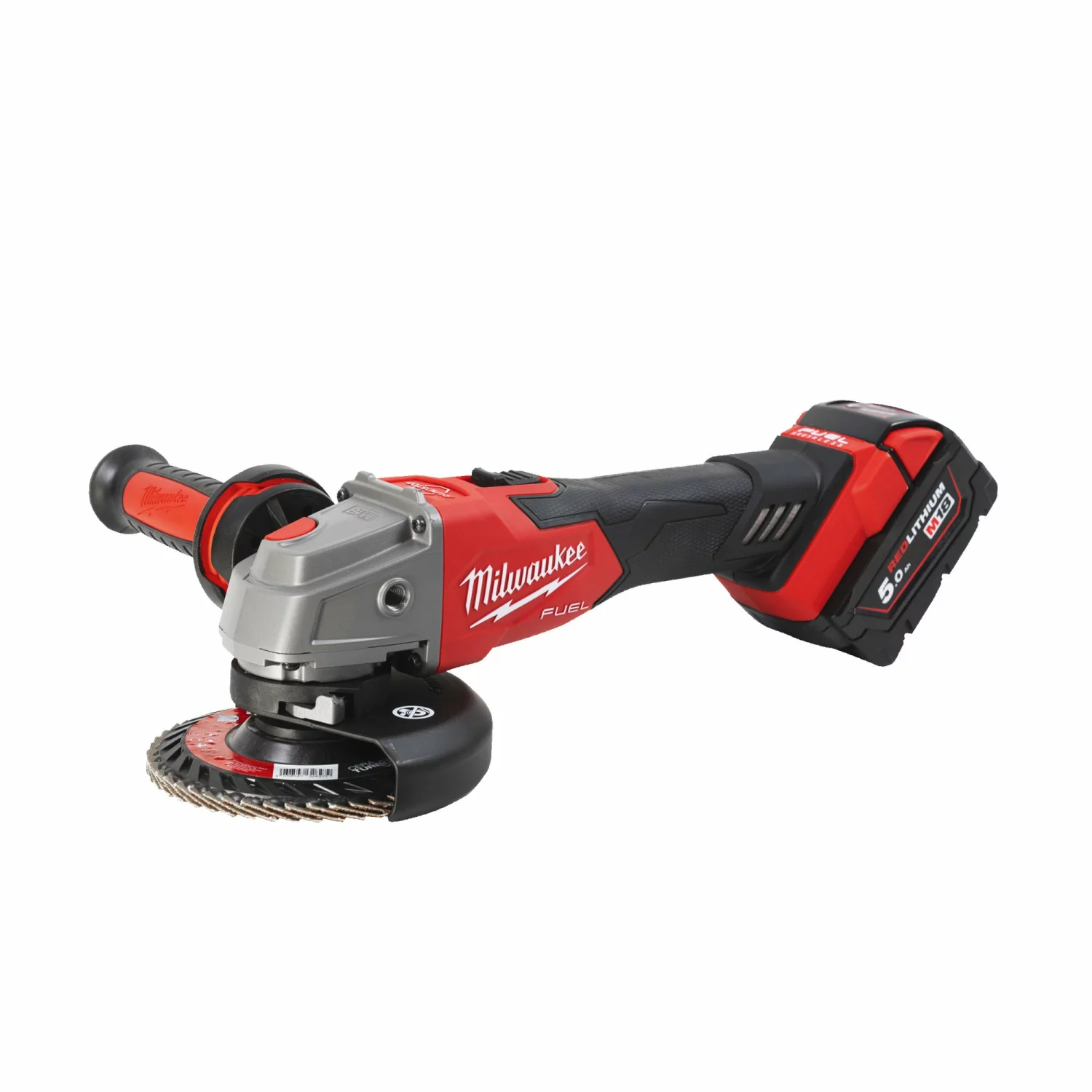 Milwaukee M18 FSAG125XB-502X 18V Li-ion accu Haakse slijper set (2x5.0Ah) in HD box - 125mm - koolborstelloos-image