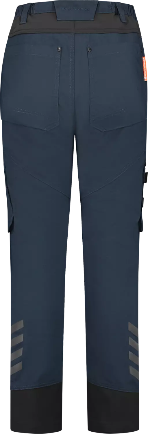 Workman 90251 STRETCH Worker Pantalon de travail P2S Femme - Bleu marine / Noir - Taille 36 (28/31)-image