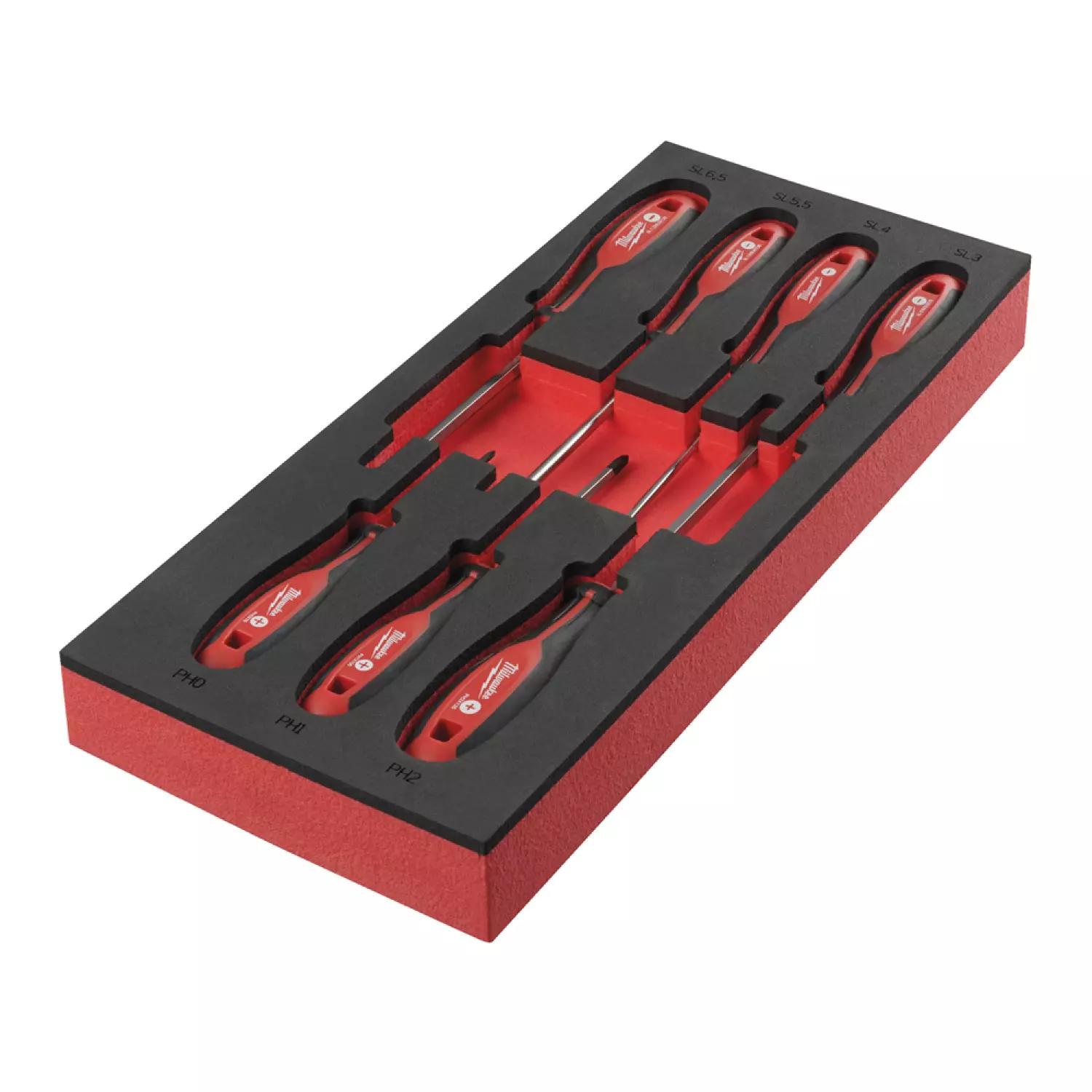 Milwaukee 4932492394 Set de 7 tournevis avec insert en mousse - SL/PH-image