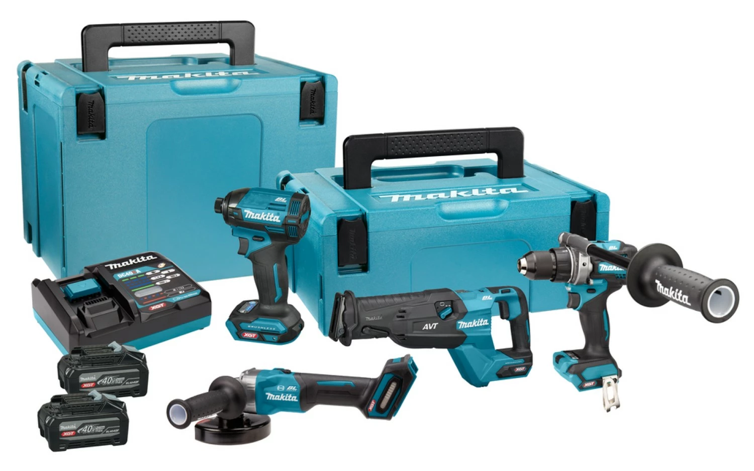 Makita DK401NX 40V Max Li-ion accu 4-Delige combiset (2x 4.0Ah accu) in Mbox-image