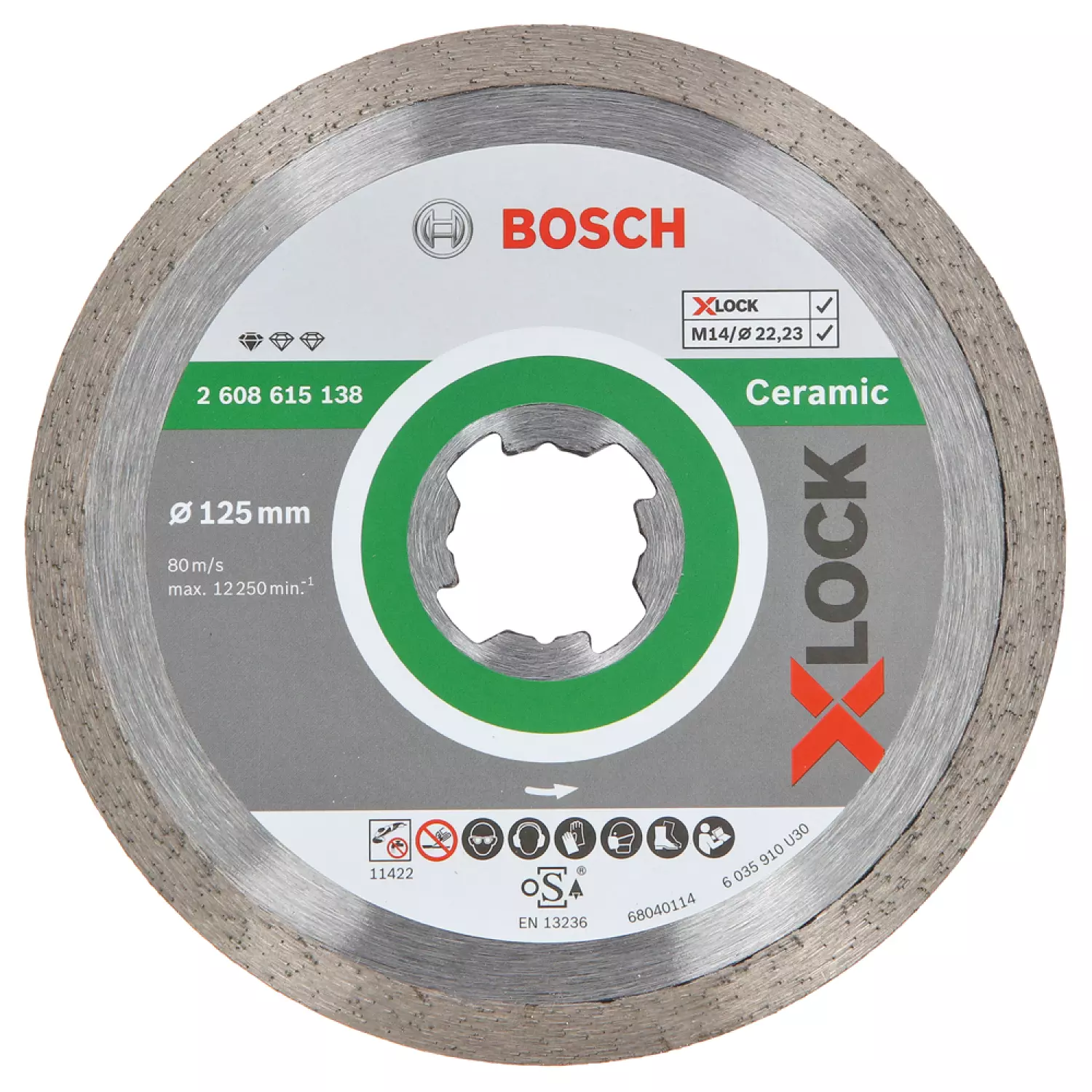 Bosch 2608615138 X-Lock Diamantschijf Standard for Ceramic - 125mm-image