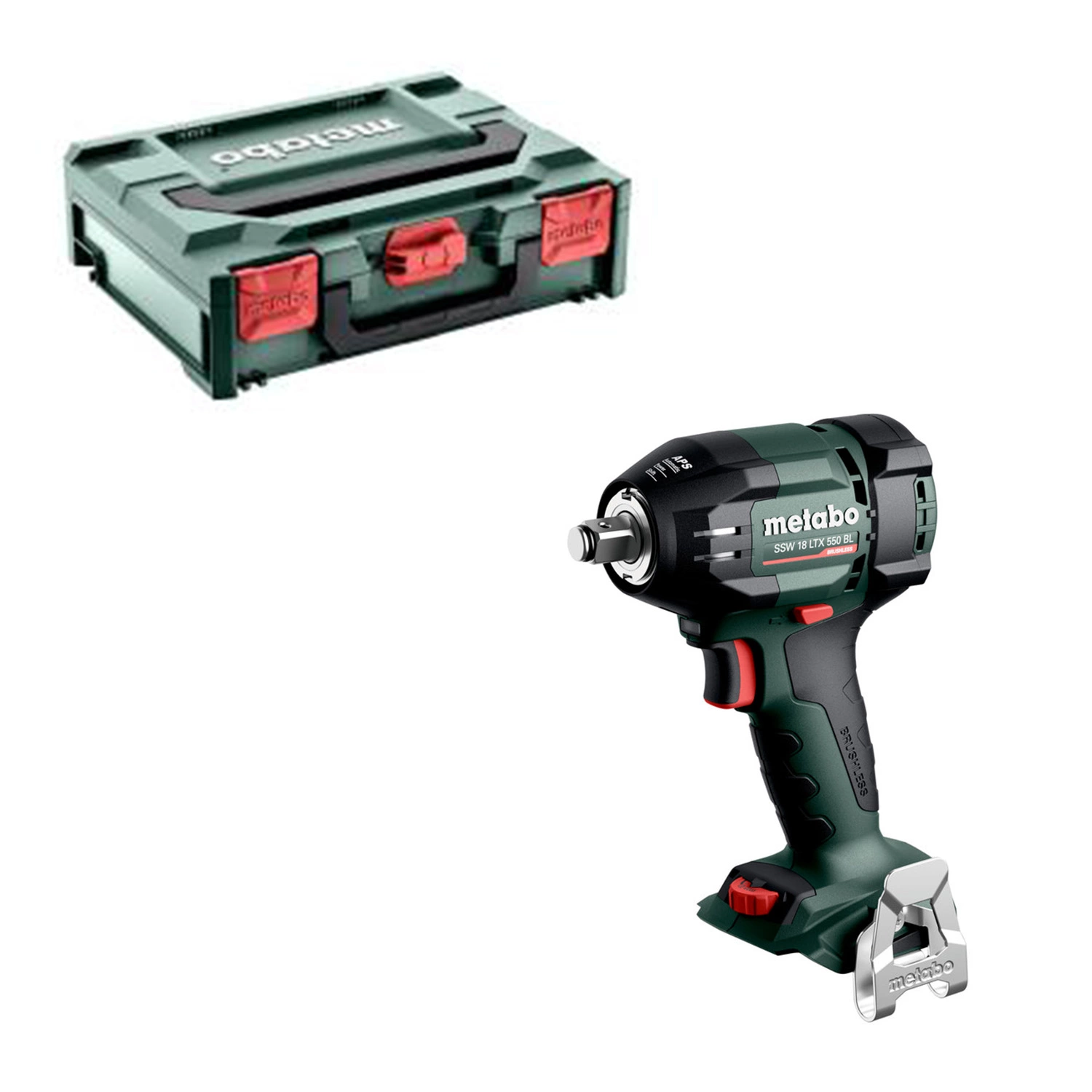 Metabo SSW 18 LTX 550 BL 18V Li-ion accu slagmoersleutel body in MetaBox - 550Nm-image