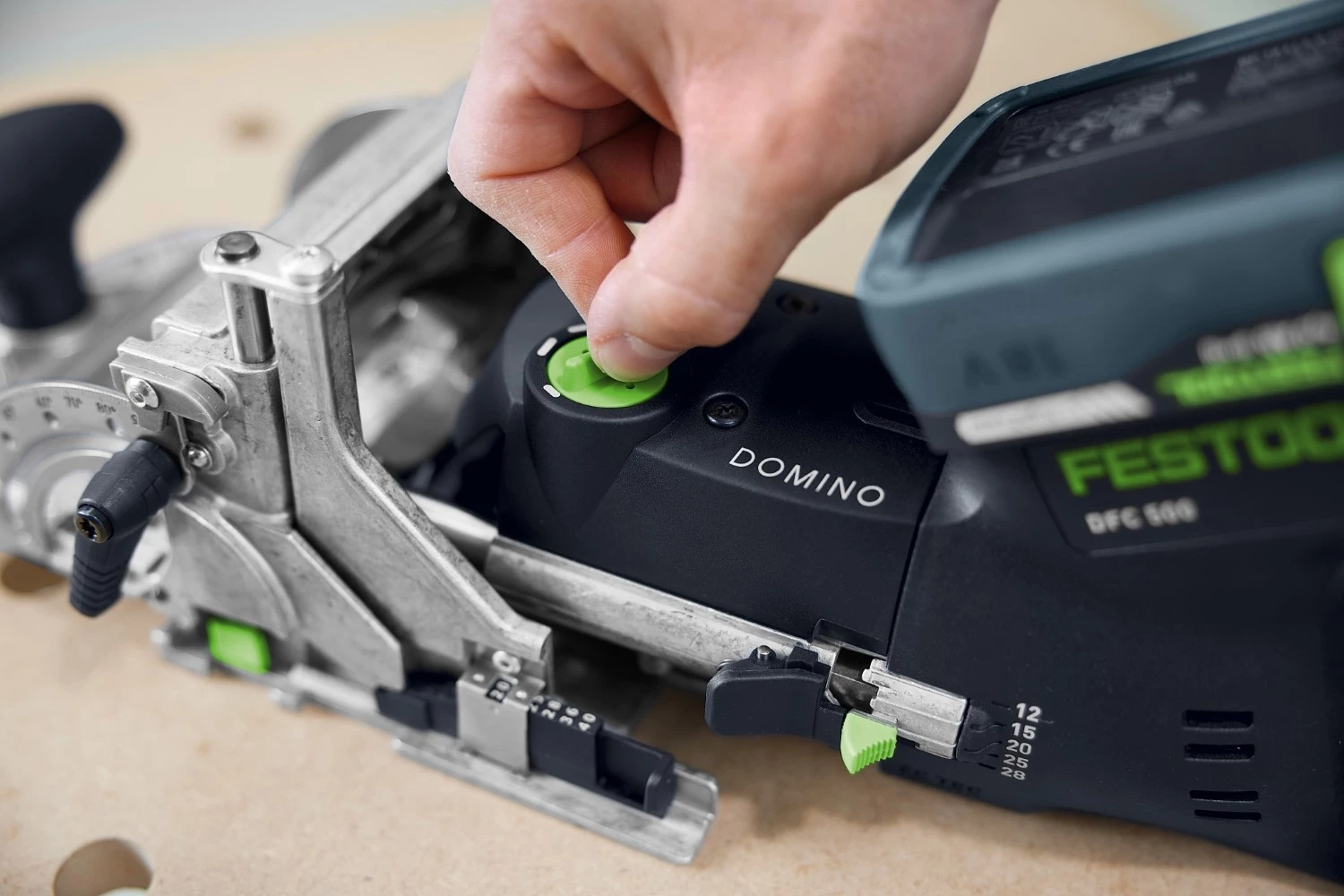 Festool DFC 500 E-Basic 18V machine de fraisage Domino sans fil dans un systainer - 28 mm-image