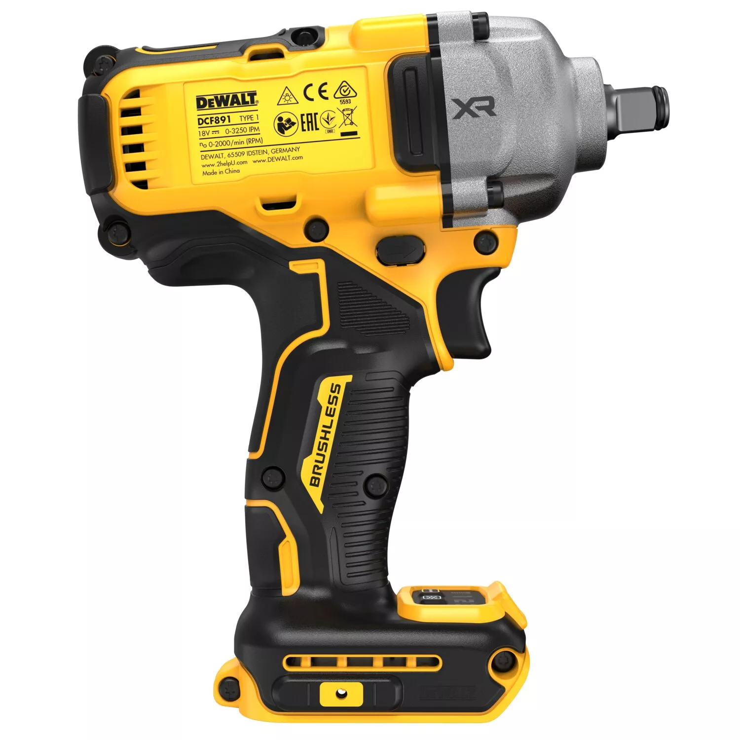 DeWALT DCF891N 18V Li-ion XR accu slagmoersleutel body - 1/2'' - 1152Nm - koolborstelloos-image