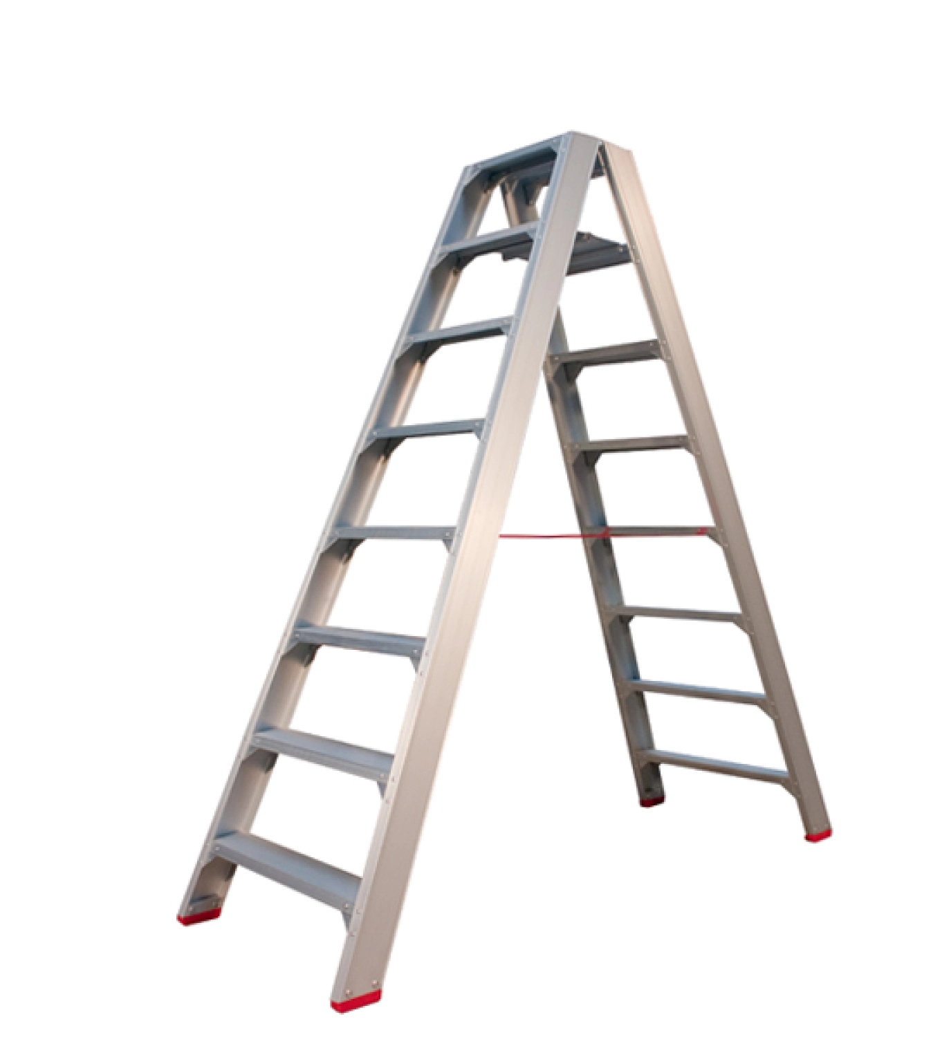 Little Jumbo 4741000208 SuperPRO Dubbele trap - Aluminium - 2 x 8 treden - max. werkhoogte 3. 95 m.-image