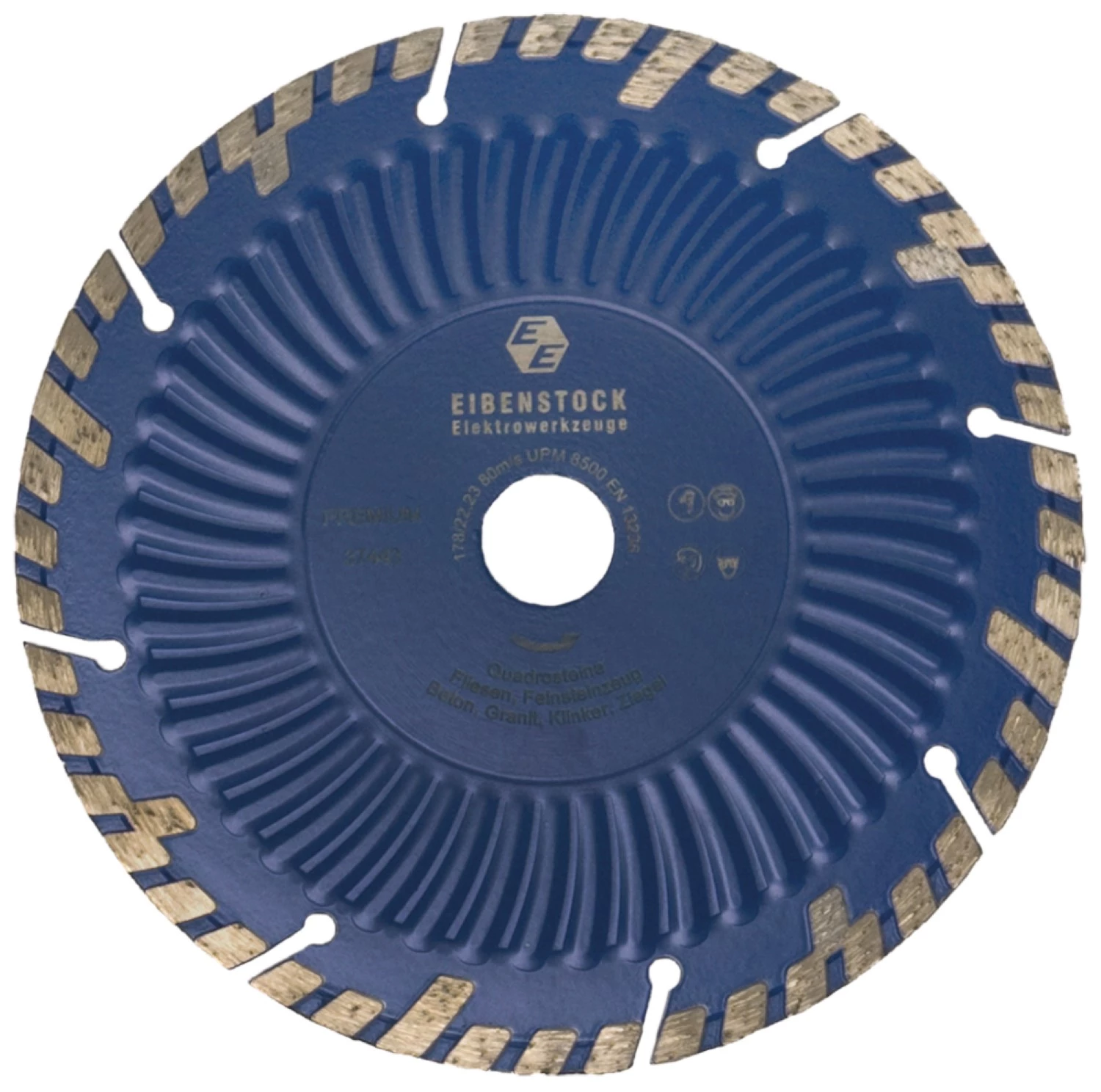 Eibenstock 12.323.10 Lame de Scie Diamant Premium - 180 x 22,2mm - béton / pierre naturelle-image