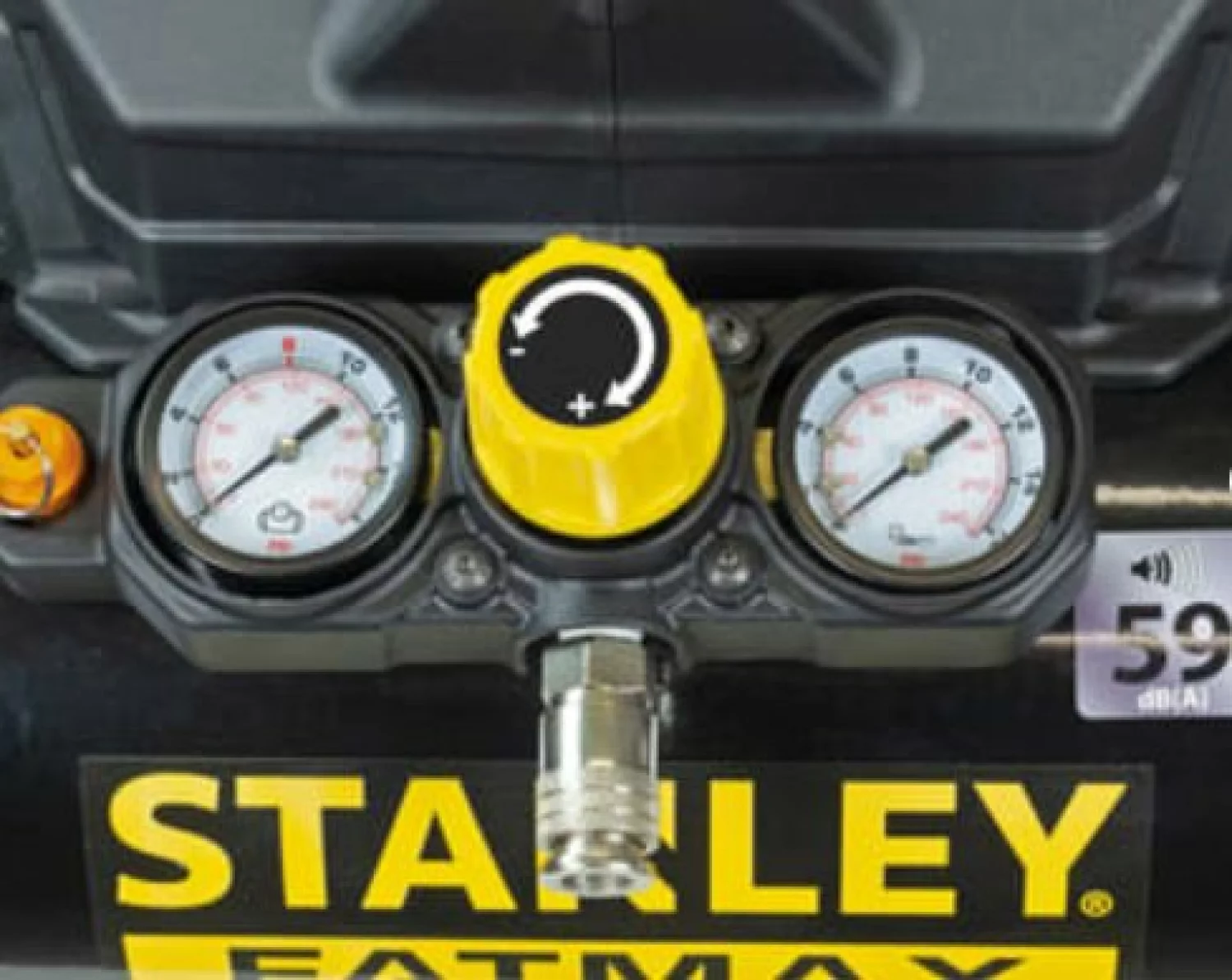 Stanley DST101/8/6 Compressor - 0,75kW - 8 Bar - 6L - 105L/min - Olievrij - Euro-image