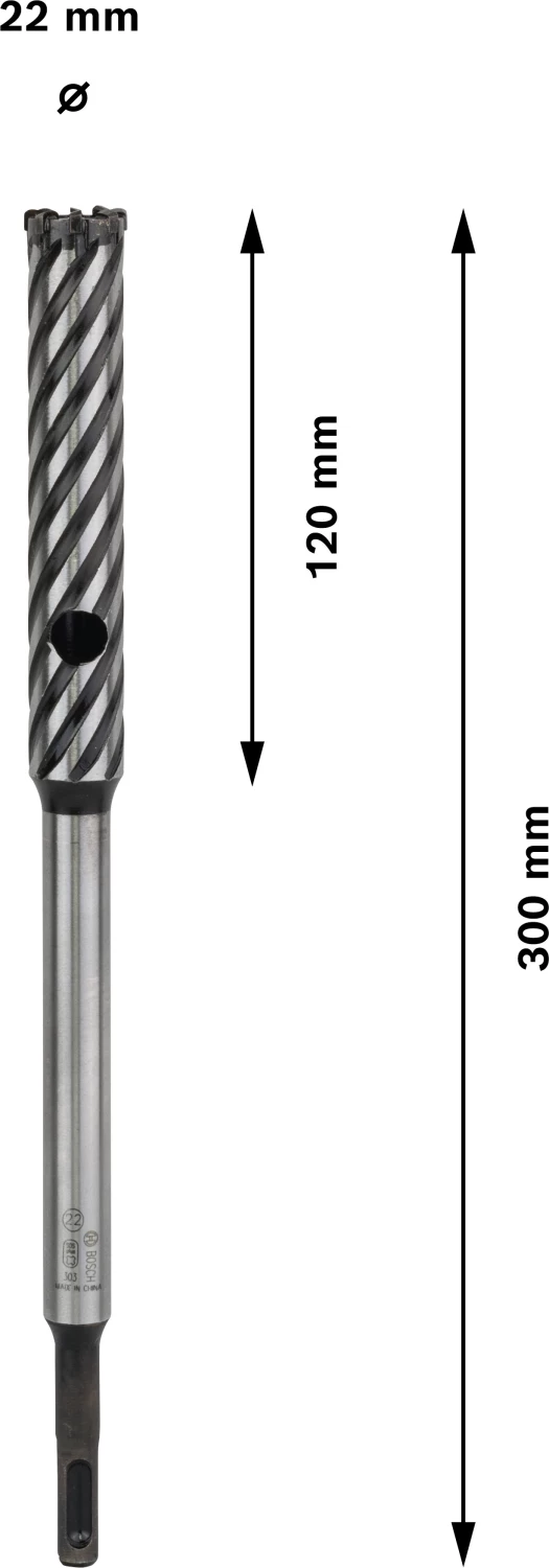 Bosch 2608586997 SDS-Plus Rebar Cutter - 22 x 120 x 300mm-image