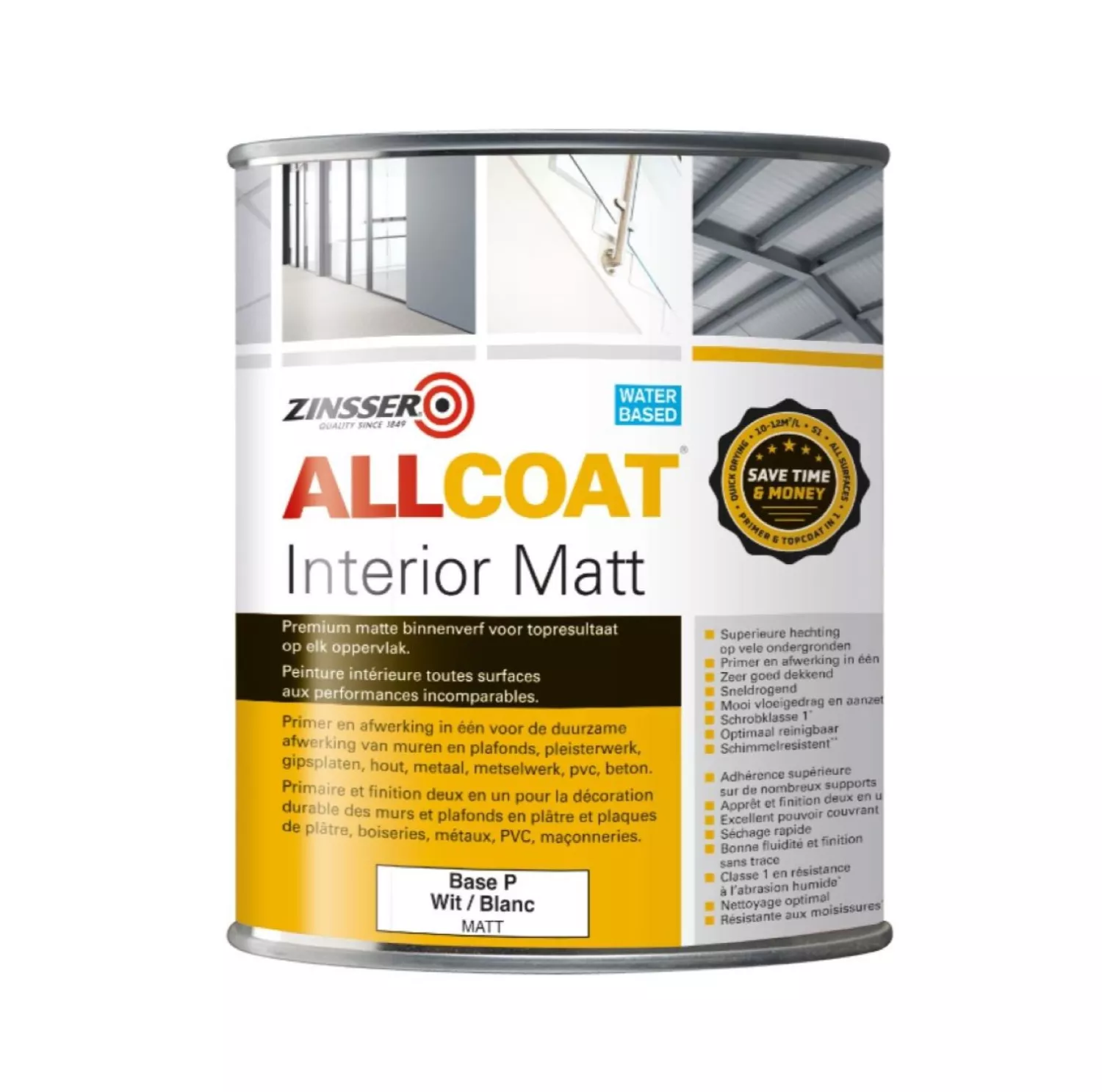 Zinsser® Allcoat Interior Matt - En couleurs mélangées 1L-image