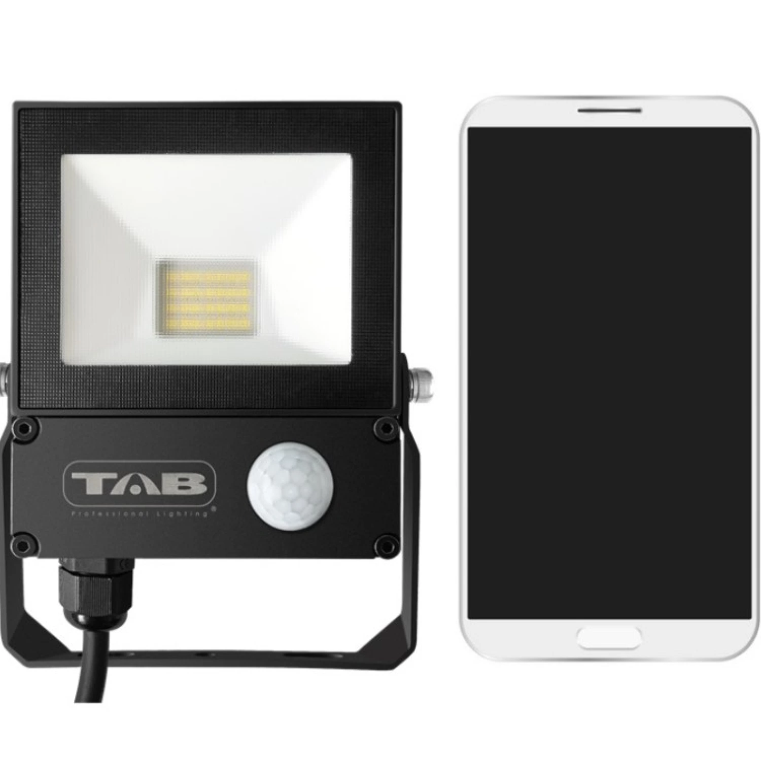 TAB Professional Lighting TAB45010S - Projecteur LED - capteur de mouvement - 10W - 1000Lm - 230V-image