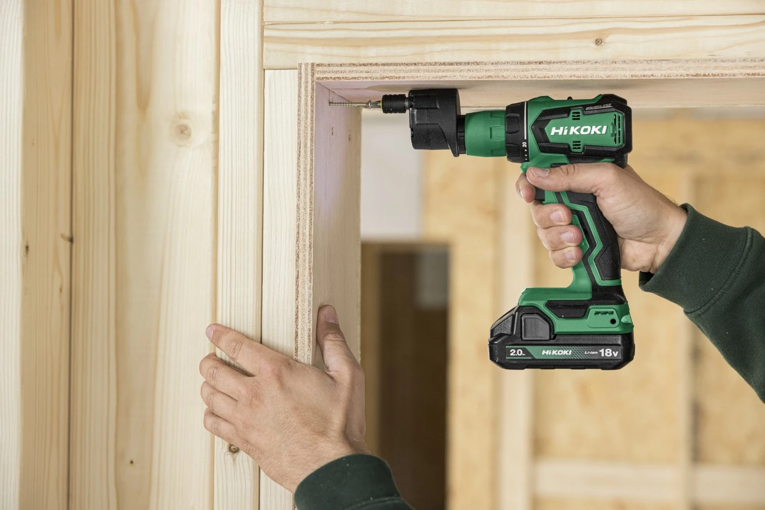 HiKOKI DS18DDQWRZ Perceuse/visseuse Accu - 18V avec 2x 2.0Ah batteries et chargeur en HSC II-image