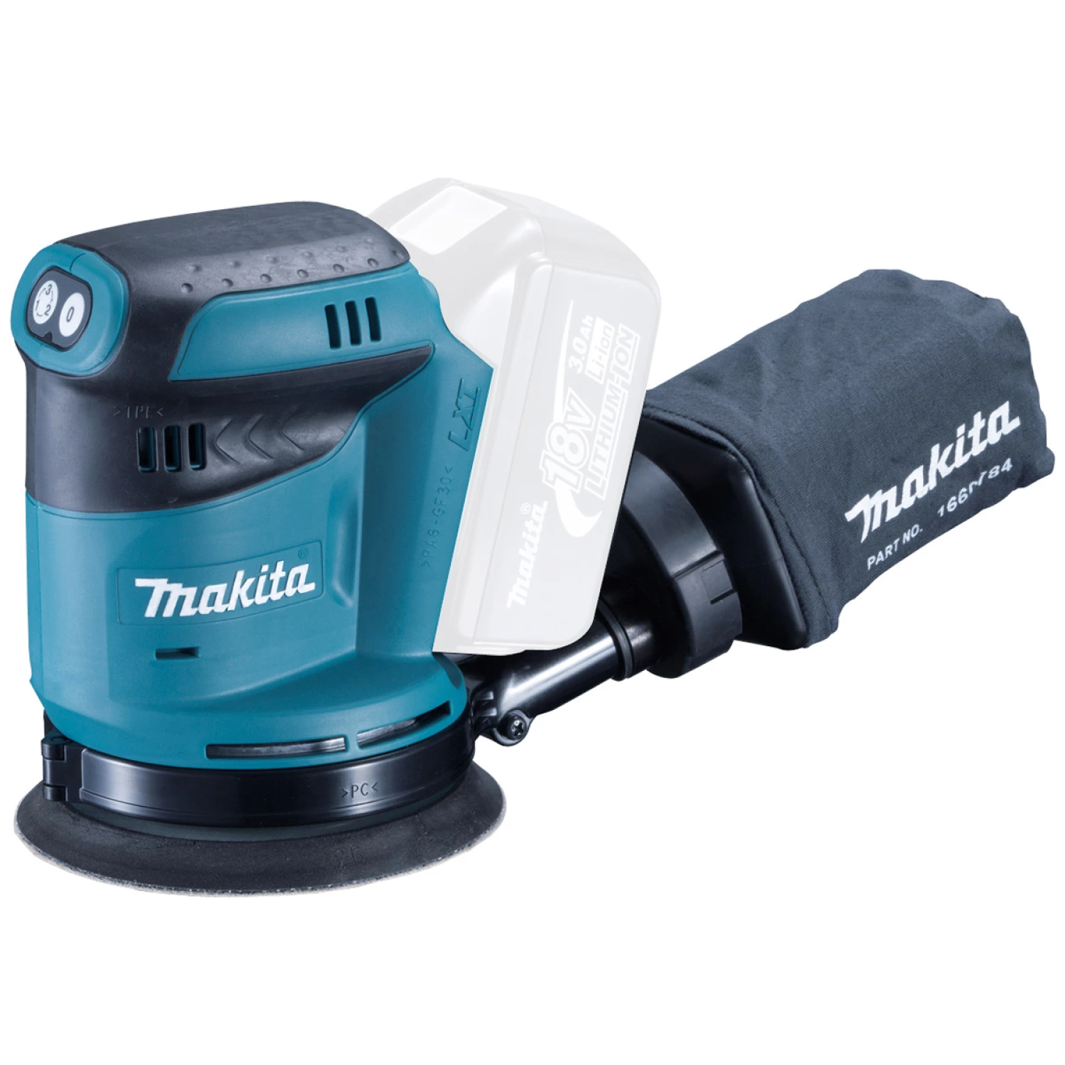 Makita BBO180ZX 18V Li-Ion accu excenter schuurmachine body in MBox-image