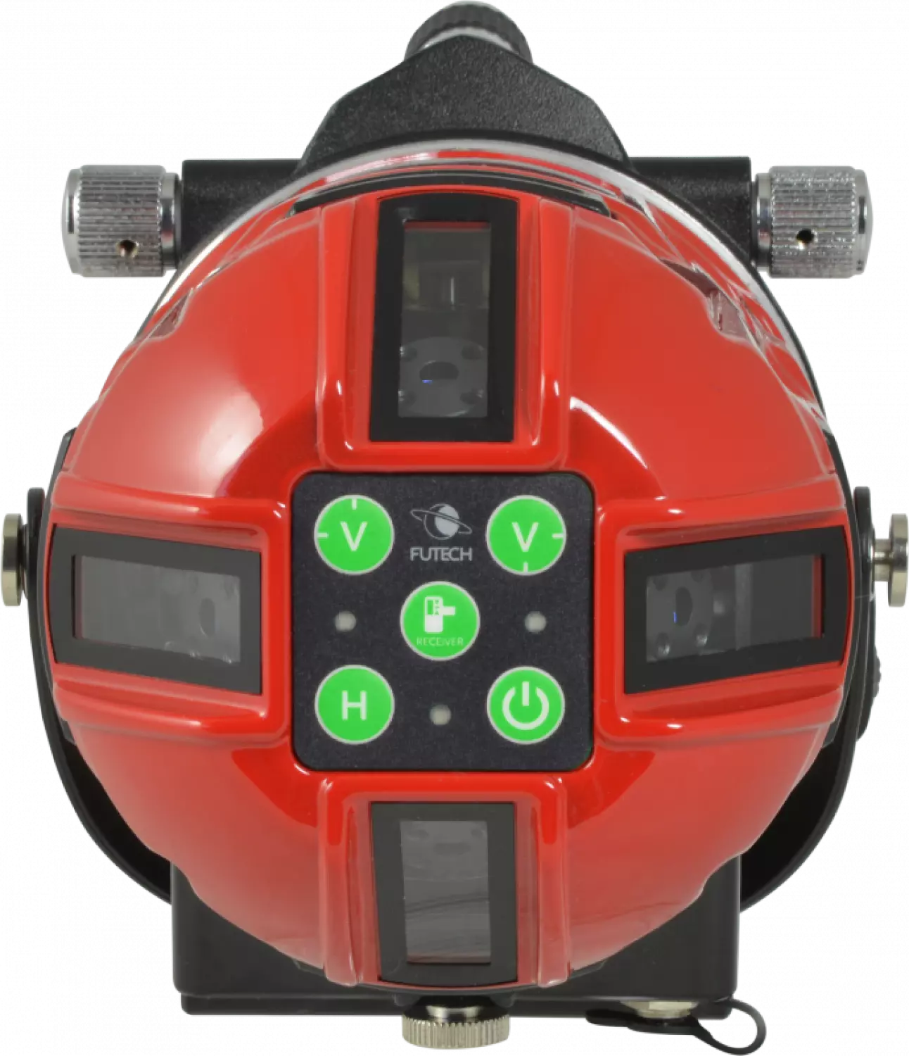 FUTECH Multicross 8 HPSD Laser à lignes croisées dans un coffret – vert – 50 m avec récepteur (en option) - 8 lignes-image