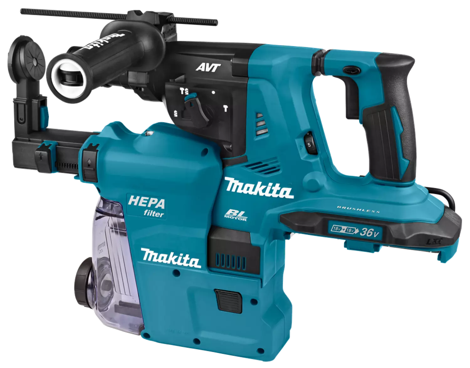 Makita DHR281ZWJ 36V (2x18V) Li-Ion Accu SDS-Plus Combihamer body in Mbox - 2,9J-image