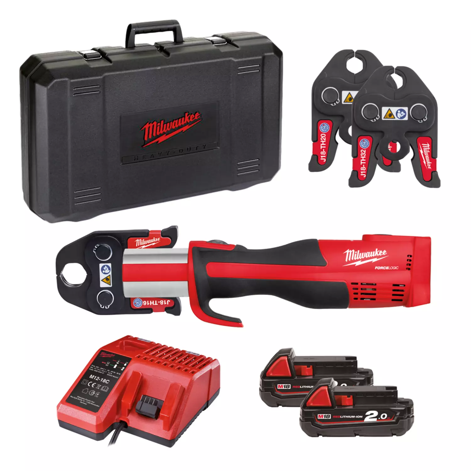 Milwaukee M18 BLHPT-202CTH SET Sertisseuse compacte à moteur sans charbon - 18V-image