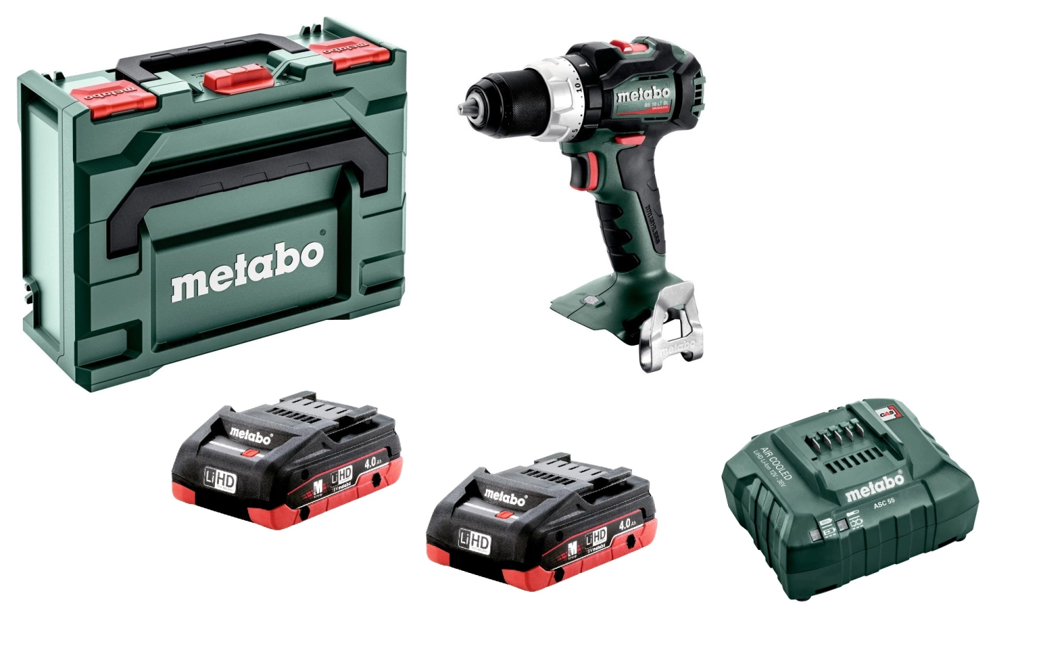 Metabo BS 18 LT BL 18V LiHD accu boor-/schroefmachine set (2x 4,0Ah accu) in metaBOX - koolborstelloos-image