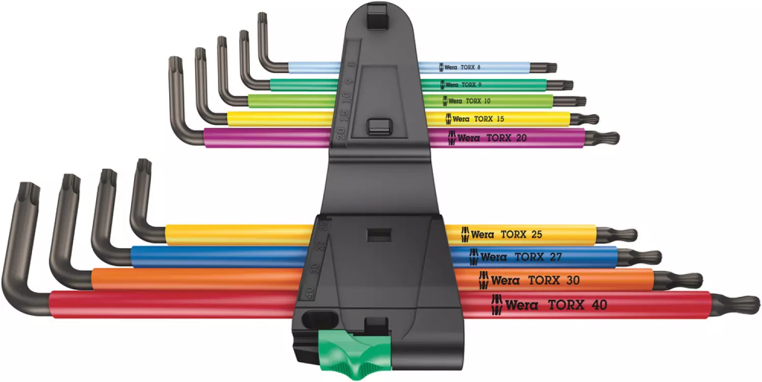 Wera 05024480001 967/9 TX XL Multicolour 1 9-delige Stiftsleutelset - Lang - Torx-image