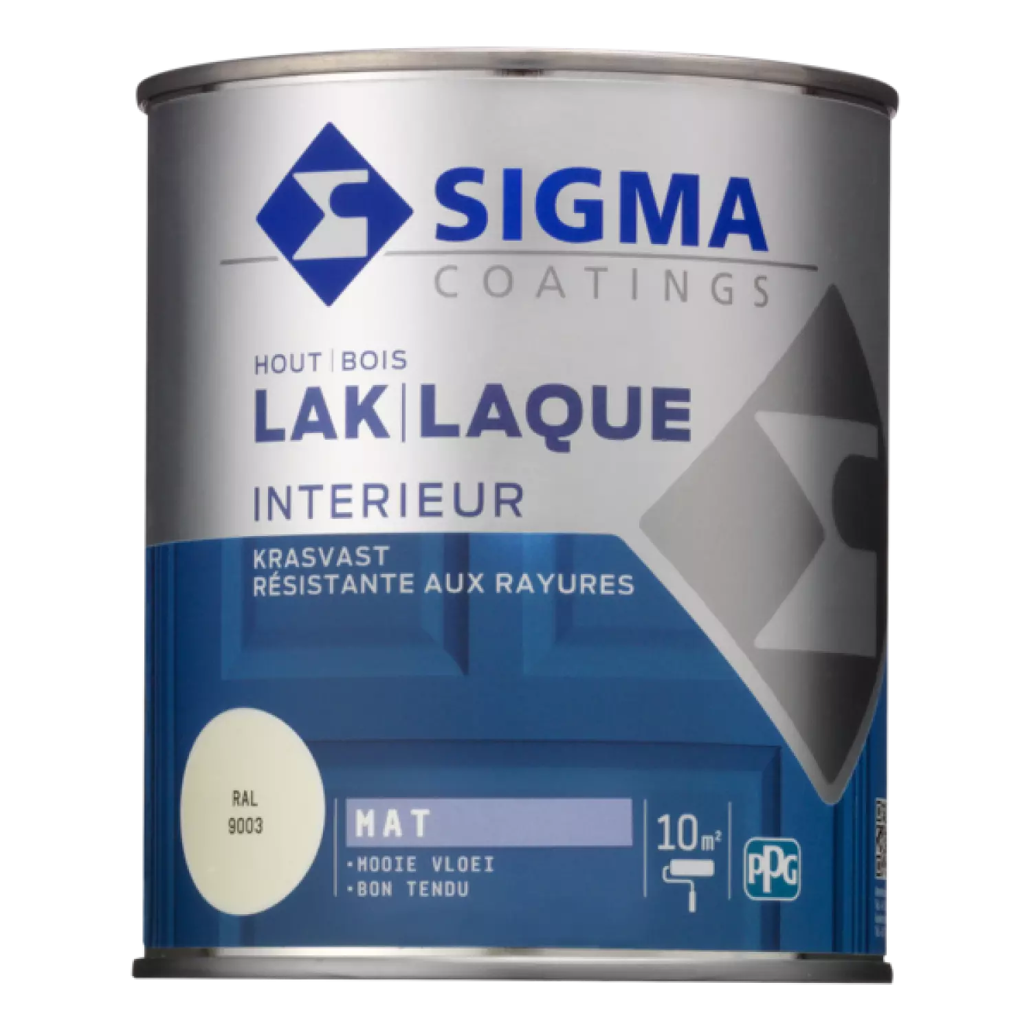 Sigma Houtlak interieur mat - RAL 9003 - 0.75L-image