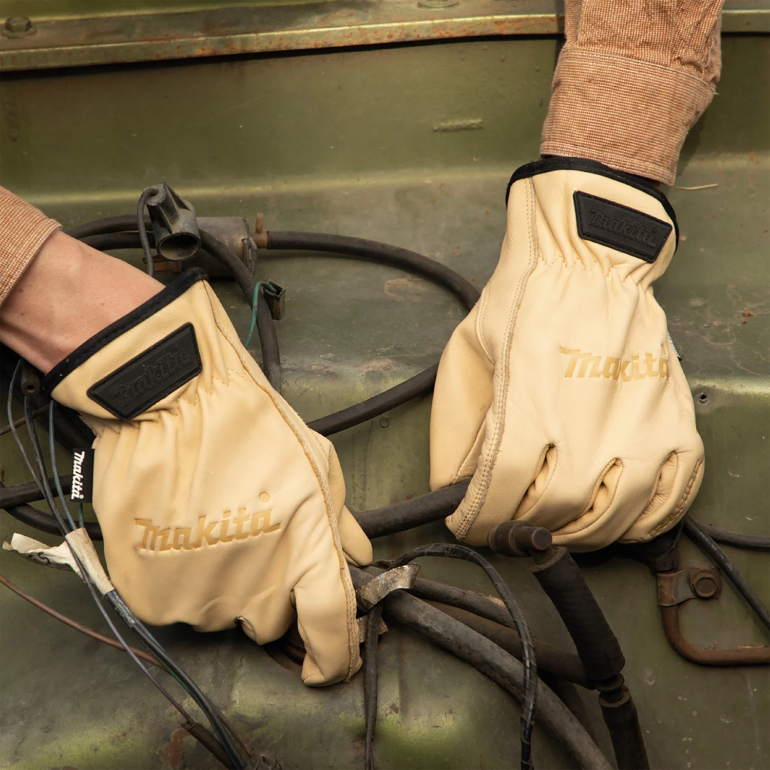 Makita P-84632 Gants de travail en cuir - 9/L-image