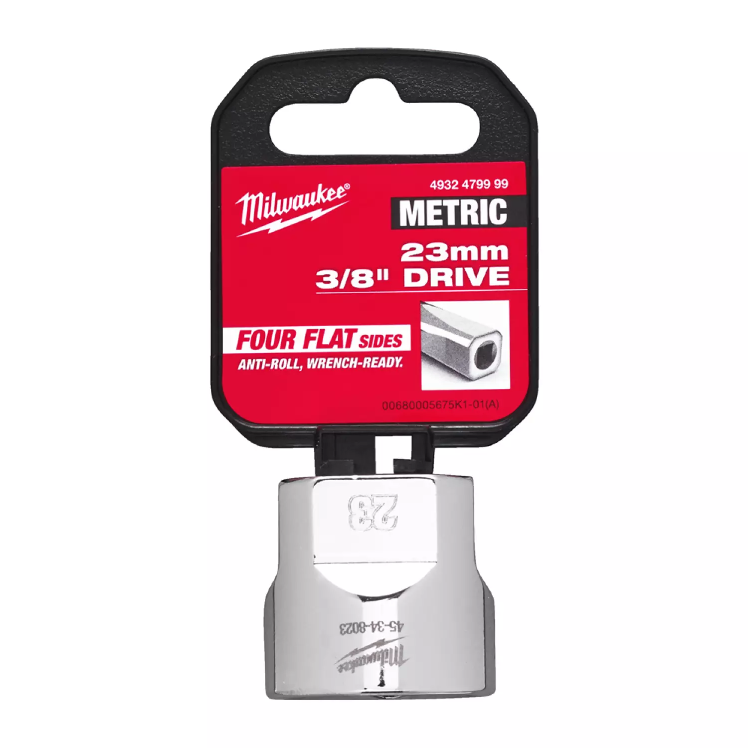 Milwaukee 4932479999 Embout - 3/8 » FOUR FLAT - 23mm-image