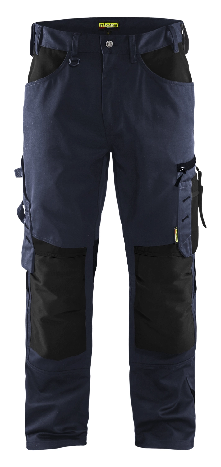 Blåkläder 1556 Werkbroek zonder spijkerzakken - donker marineblauw/zwart - maat 50 (M)-image