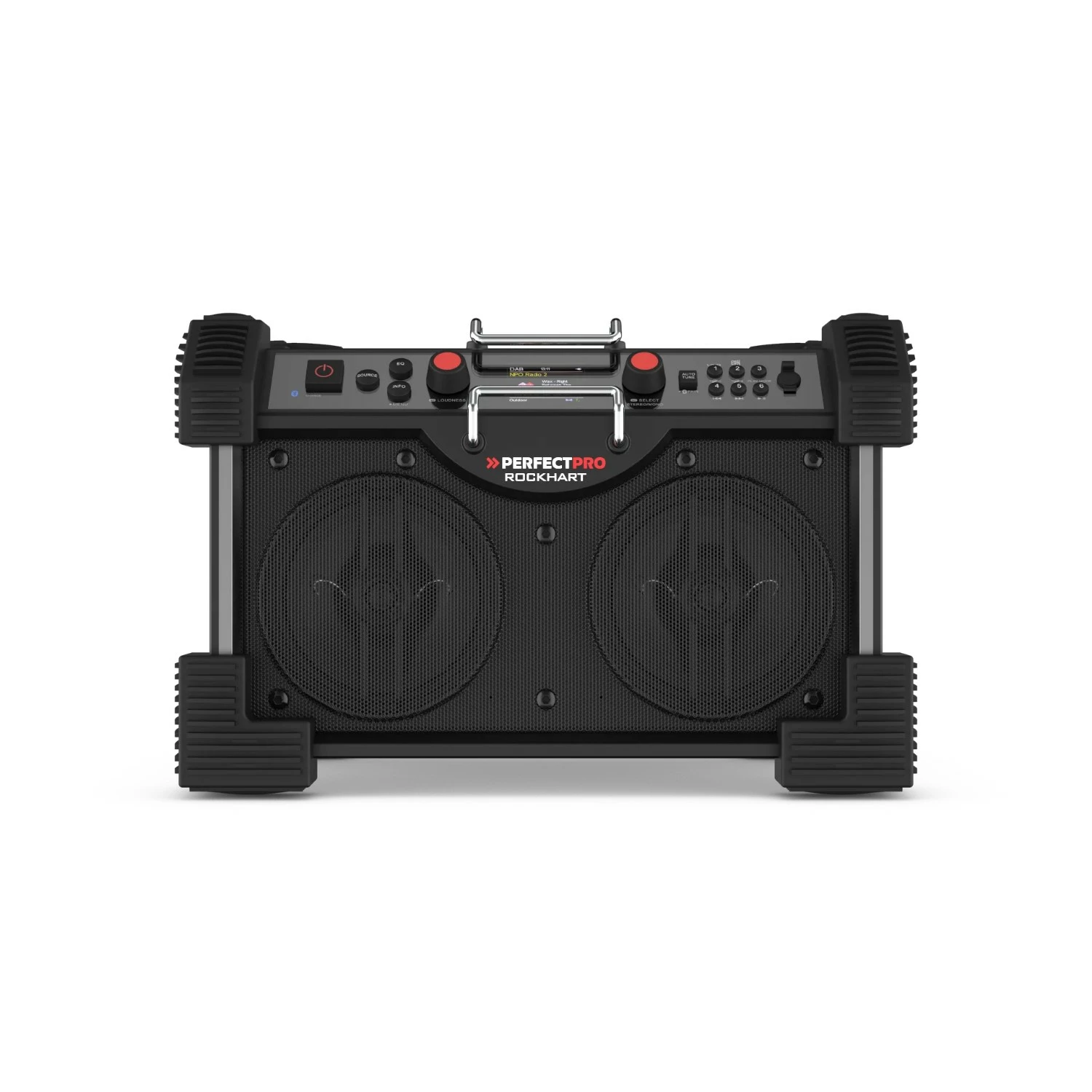 PerfectPro ROCKHART RH4 Bouwradio - FM RDS - DAB+ - Bluetooth - AUX In - Oplaadbaar (ingebouwde Lithium accu)-image