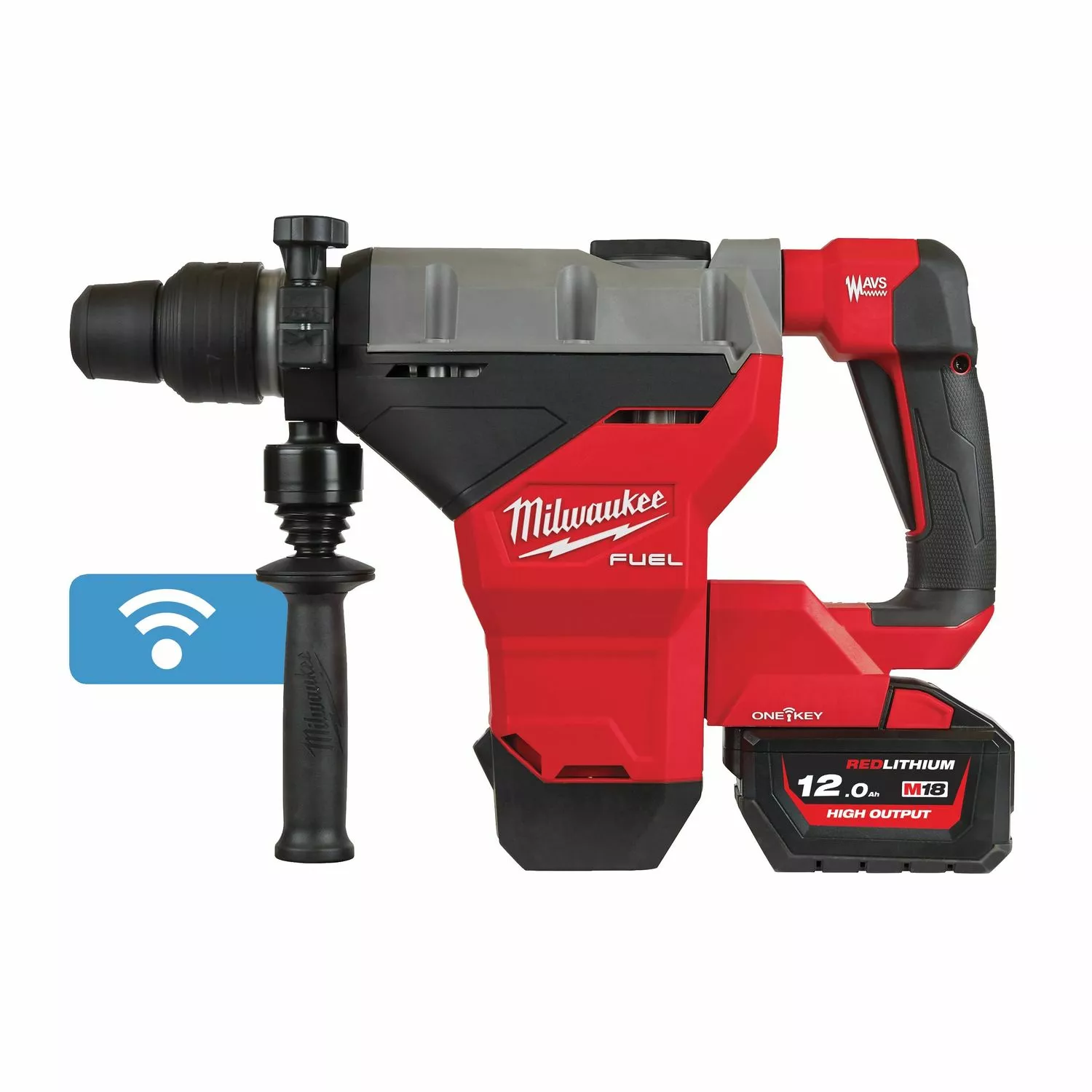 Milwaukee M18 FHM-121C 18V Li-Ion accu SDS-Max Combihamer set (1x 12.0Ah accu) in koffer - 11J-image