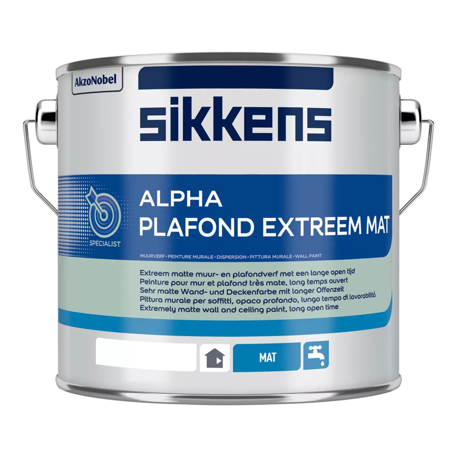 Sikkens Alpha Plafond Extreem Mat - op kleur gemengd - 2,5 L-image