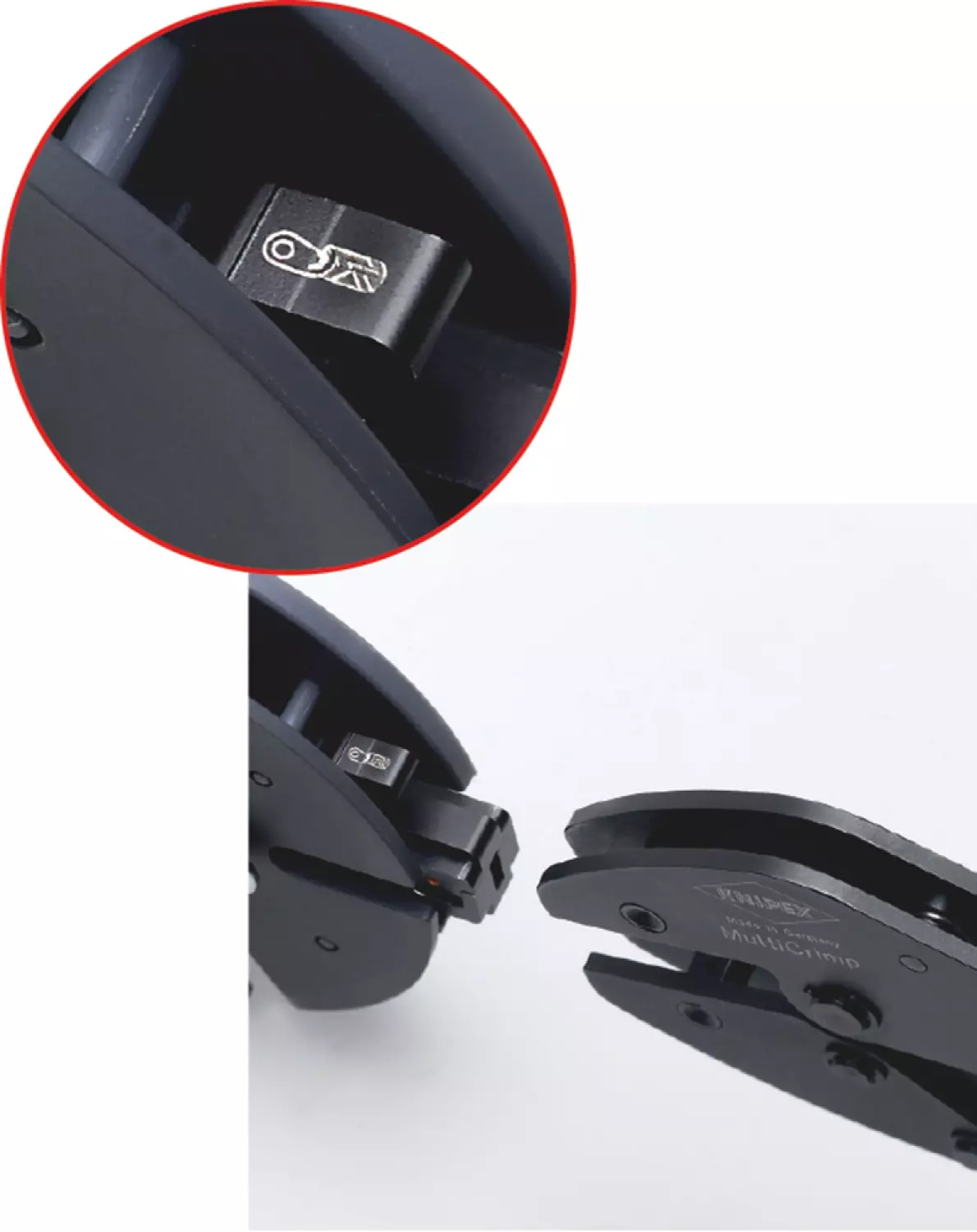 Knipex 973302 MultiCrimp Pince à sertir avec chargeur interchangeable et 5 profils de sertissage - 250mm-image