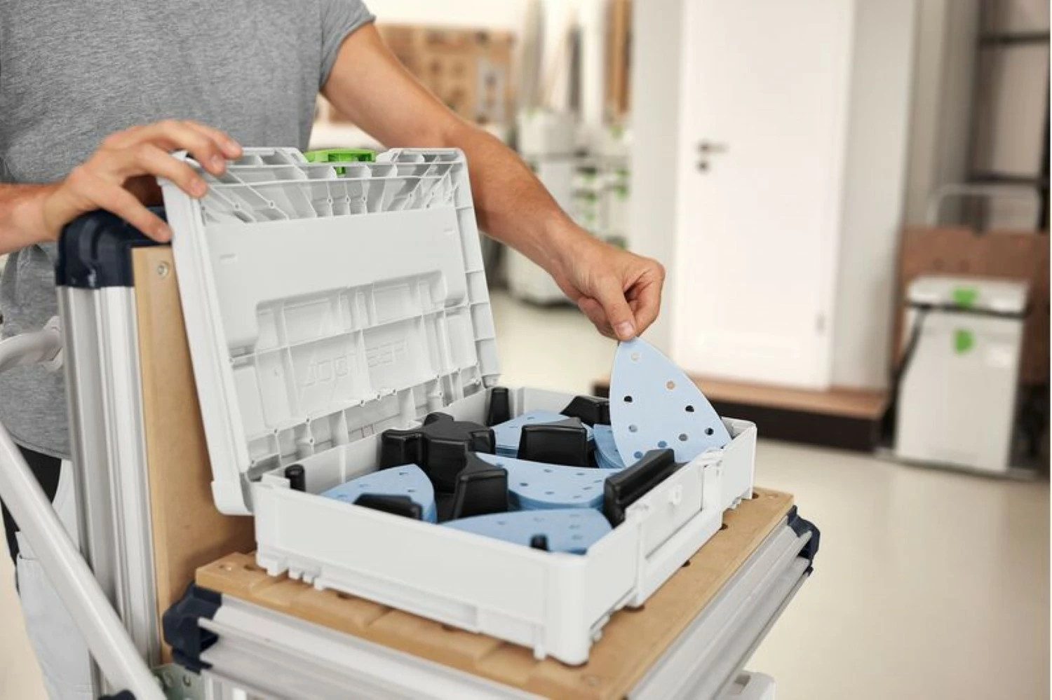 Festool 578195 Schuurbladen SYS-STF DELTA GR-Set in systainer-image