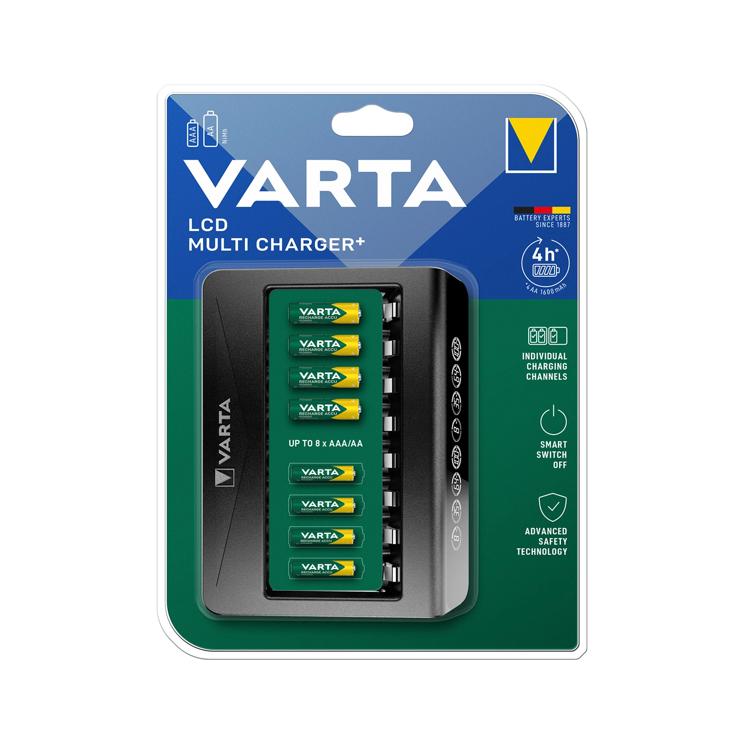 Varta LCD Multi charger+ oplader in 4 uur - 1st-image
