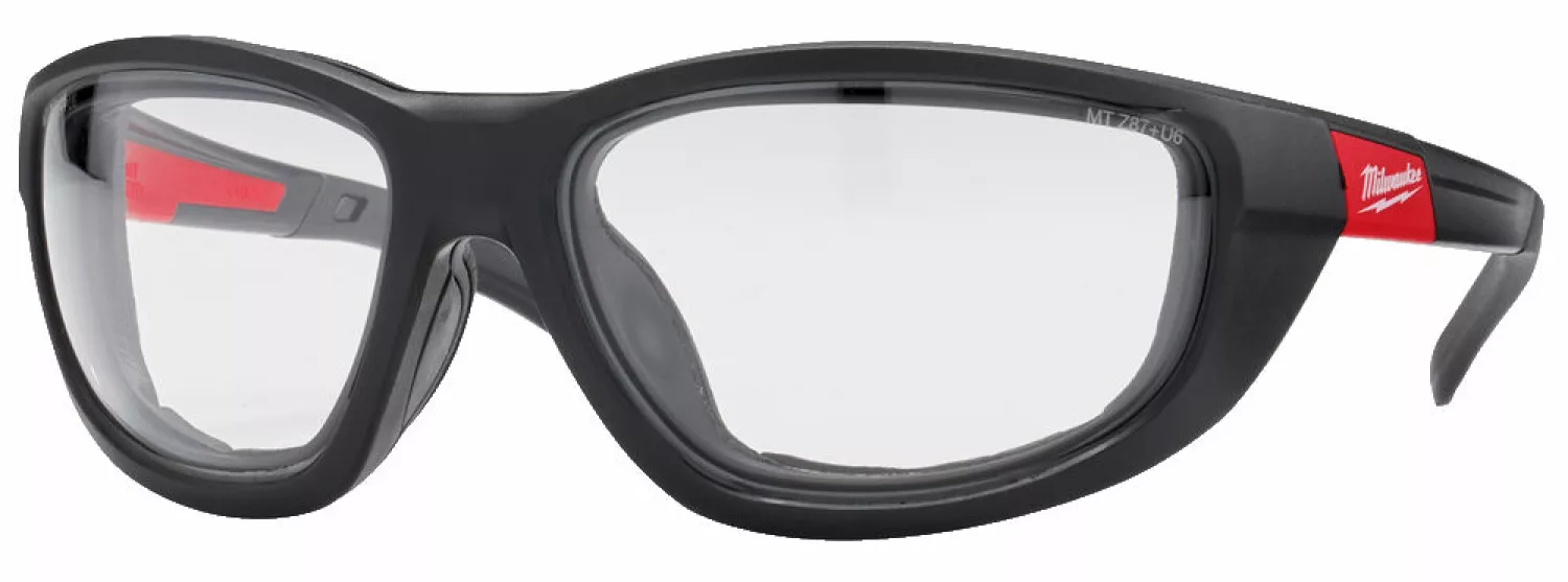 Milwaukee 4932471885 - Lunettes de sécurité claires Haute Performance avec joint amovible.-image