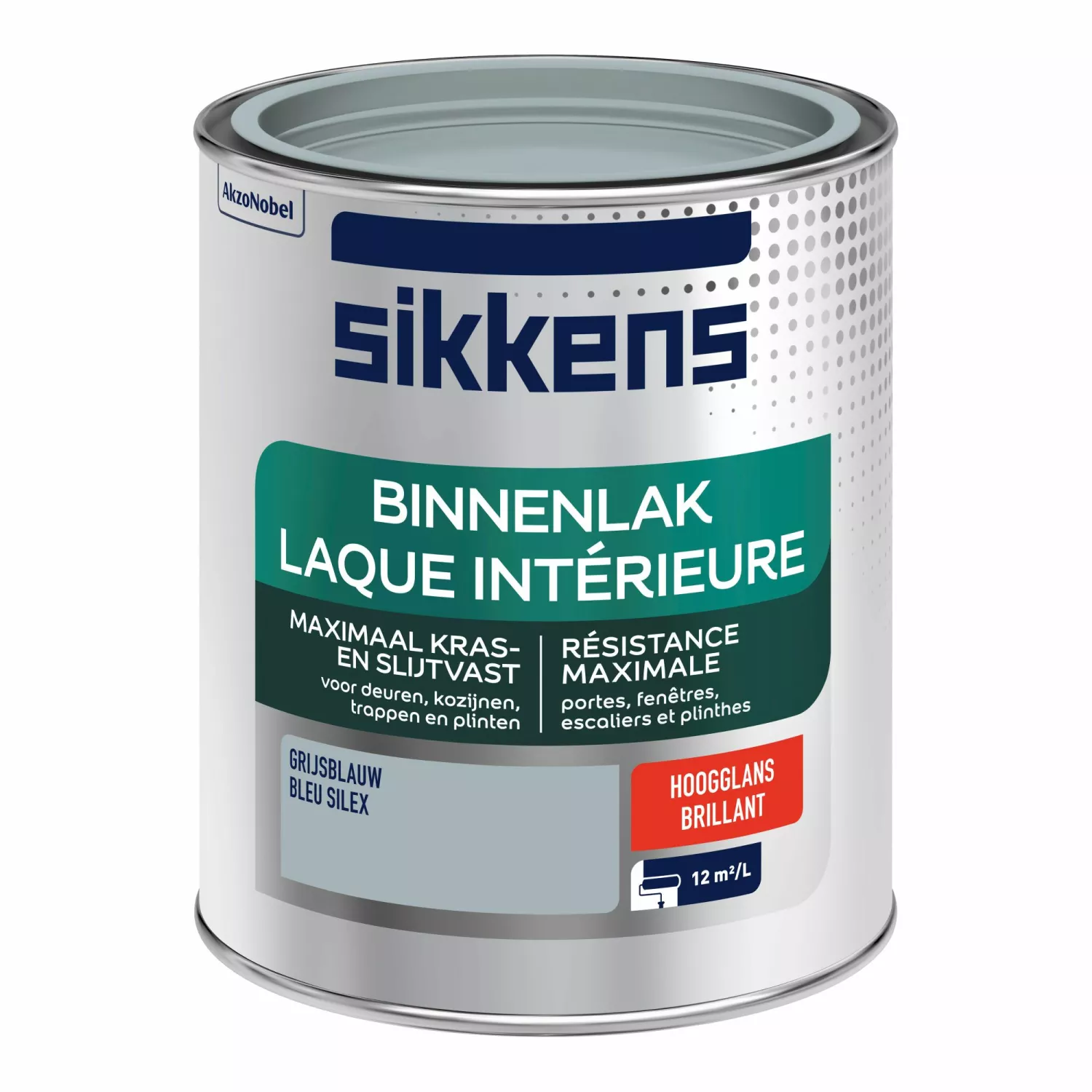 Sikkens Binnenlak Hoogglans - Grijsblauw - 0,75L-image