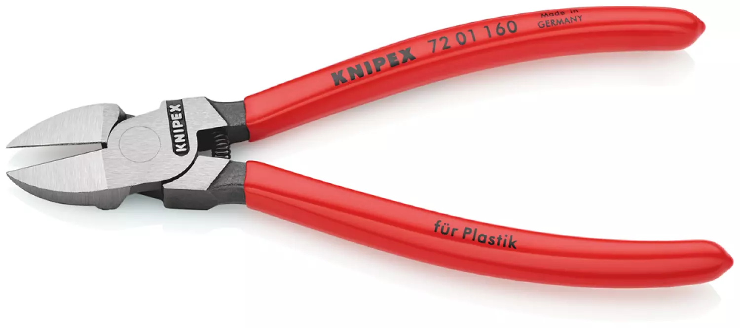 Knipex 72 01 160 - Pince coupante de côté pour plastique-image