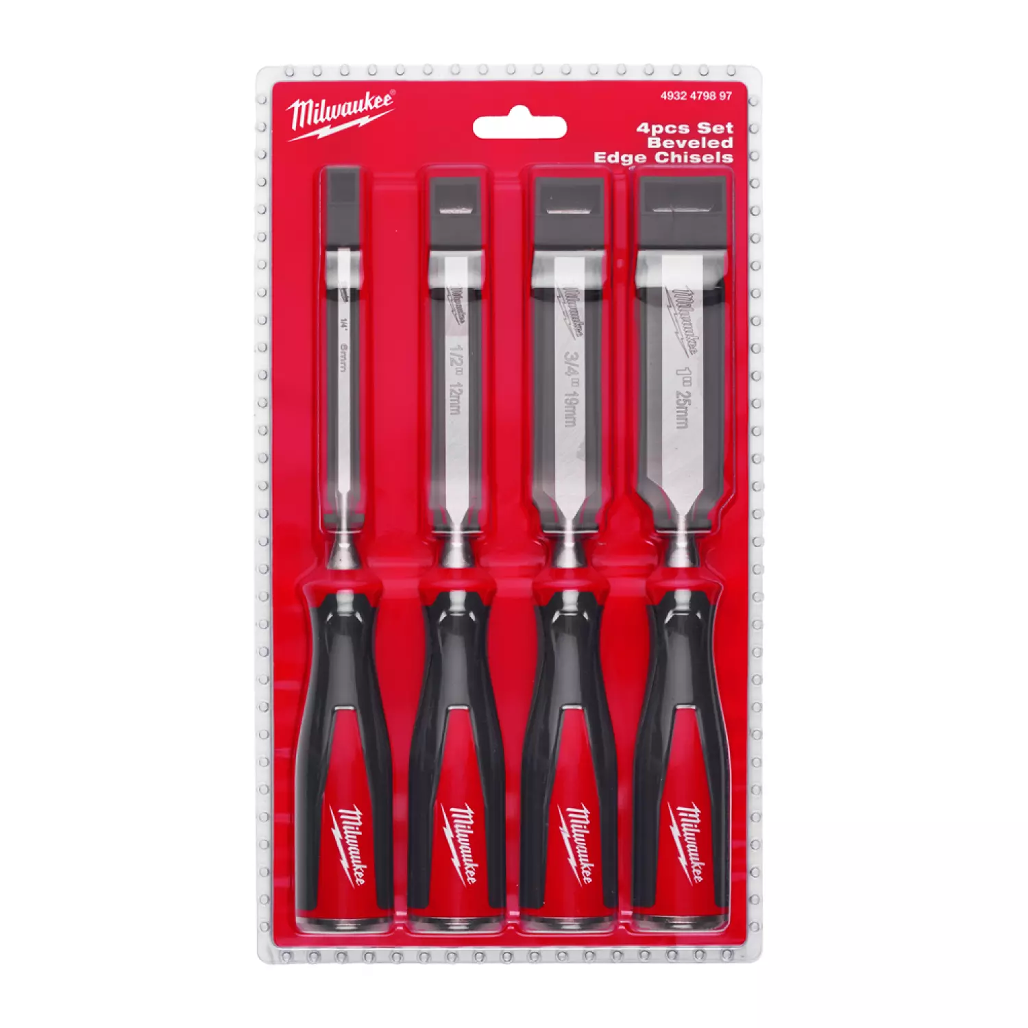 Milwaukee 4932479897 Jeu de ciseaux (6,13,19,25 mm) (4 pièces)-image