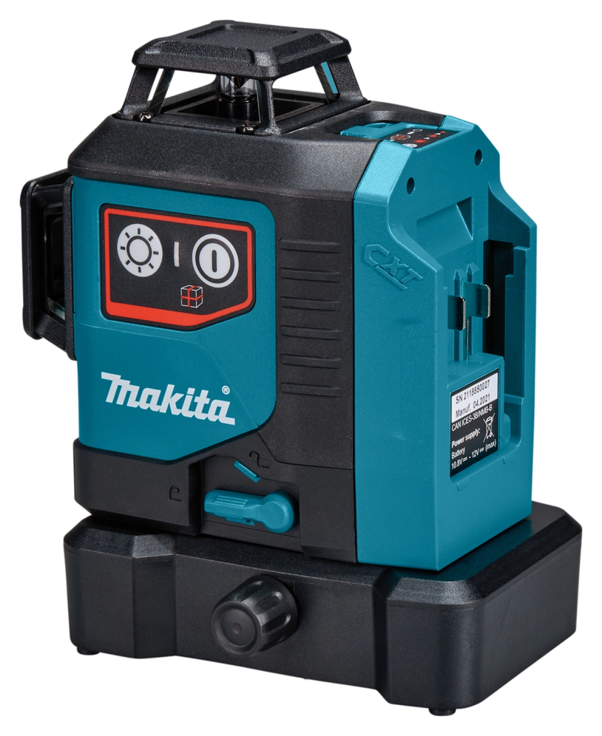 Makita SK700DX 12V Max Li-Ion accu kruislijnlaser set (1x2.0Ah) in tas - zelfnivellerend - rood 3x360°- 25m-image