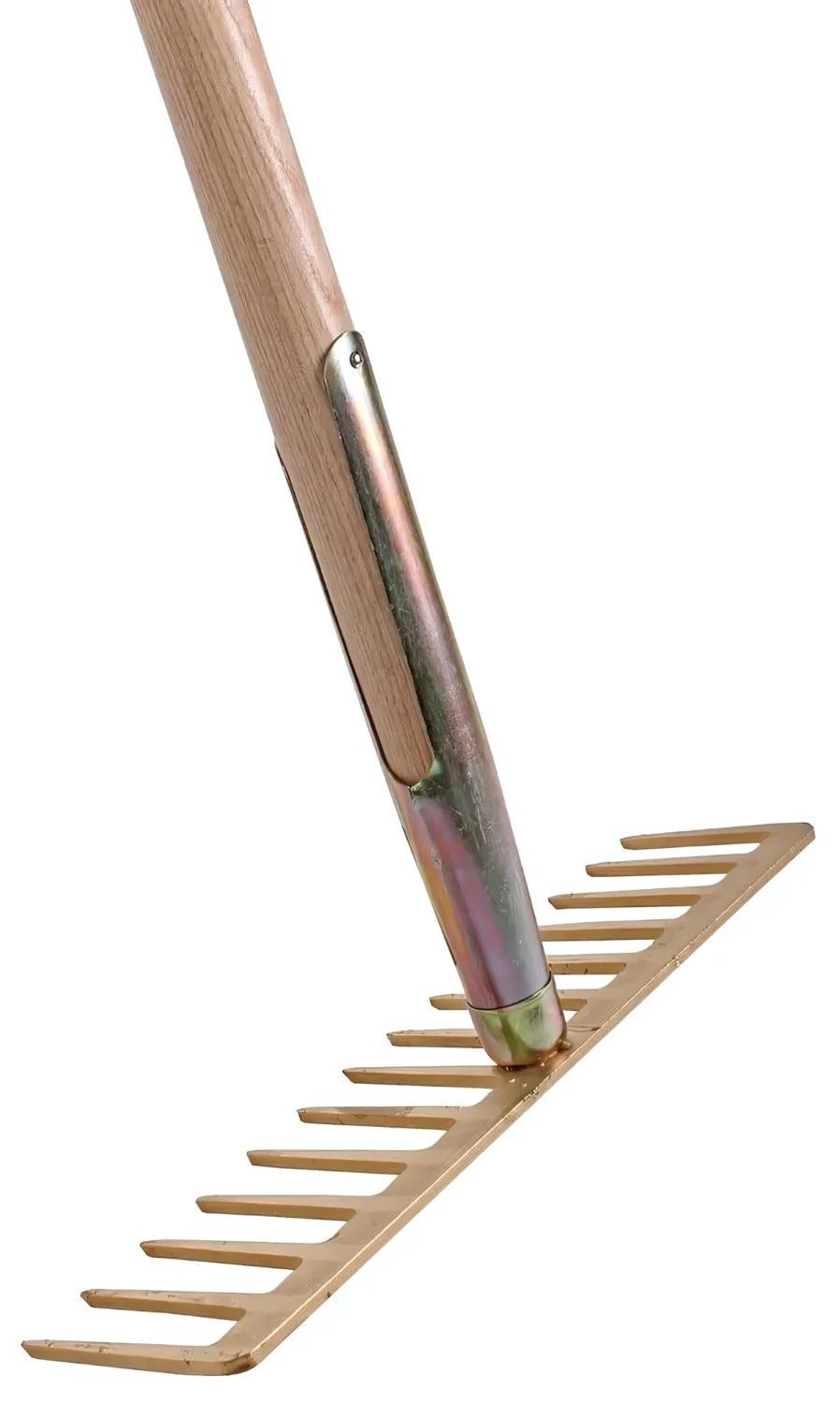 Talen Tools F14 Râteau à asphalte - 14 dents - 35 cm - Acier forgé - Manche en frêne - 160 cm