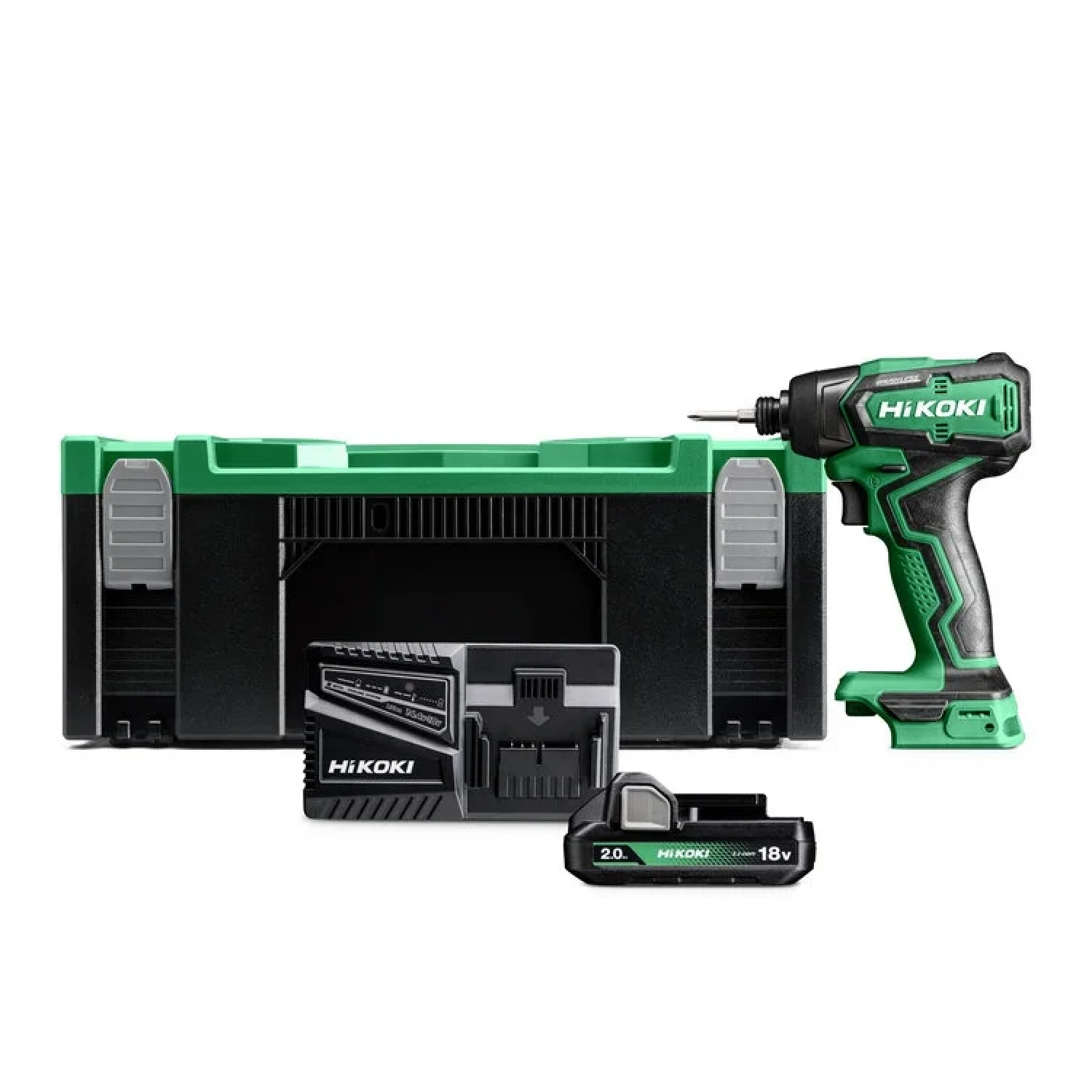 HiKOKI WH18DDWRZ 18V Li-ion accu Slagschroevendraaier set (2x 2,0Ah accu) in HSC II-image