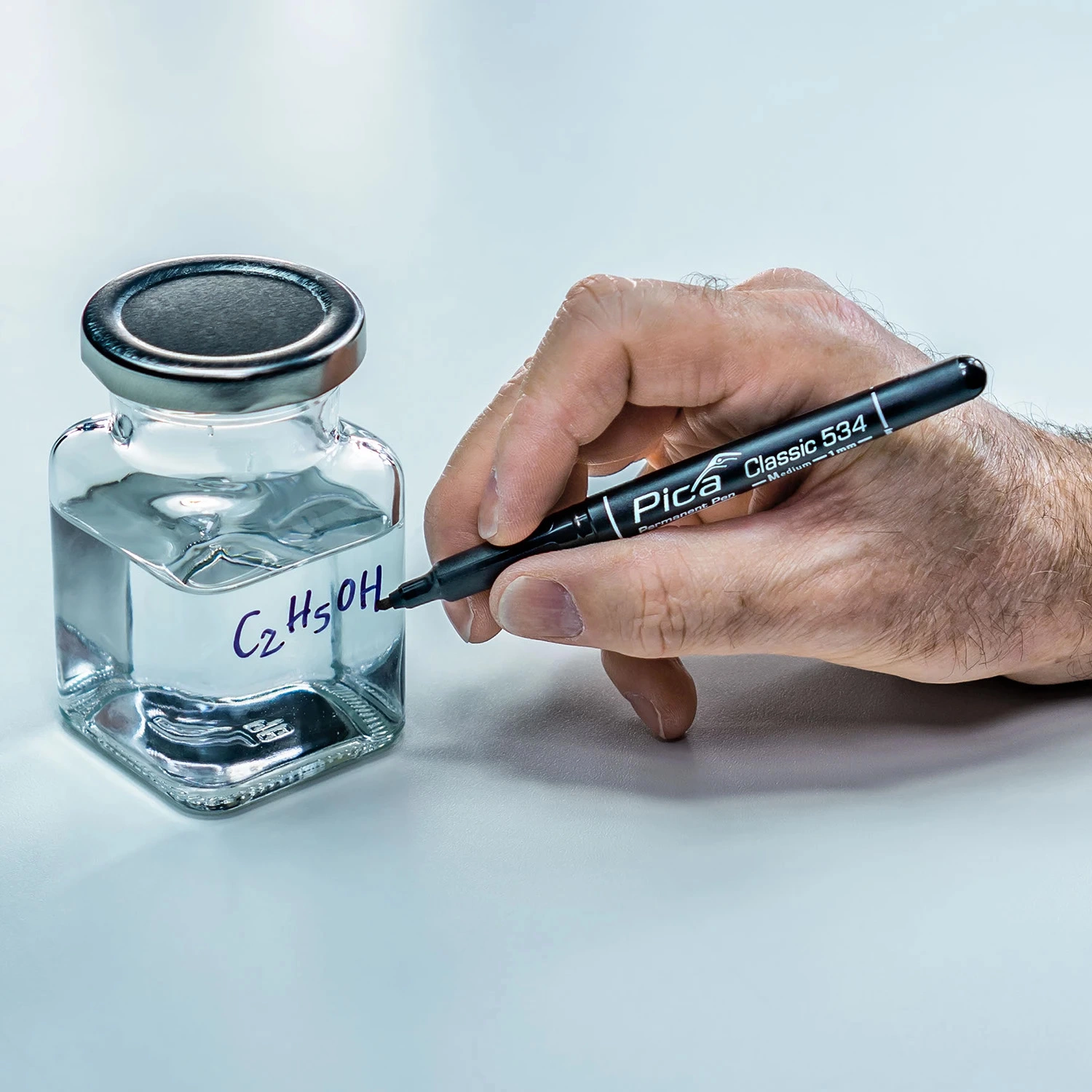 Pica 534/41 Classic Permanent Pen - Rond - Blauw - 1mm-image