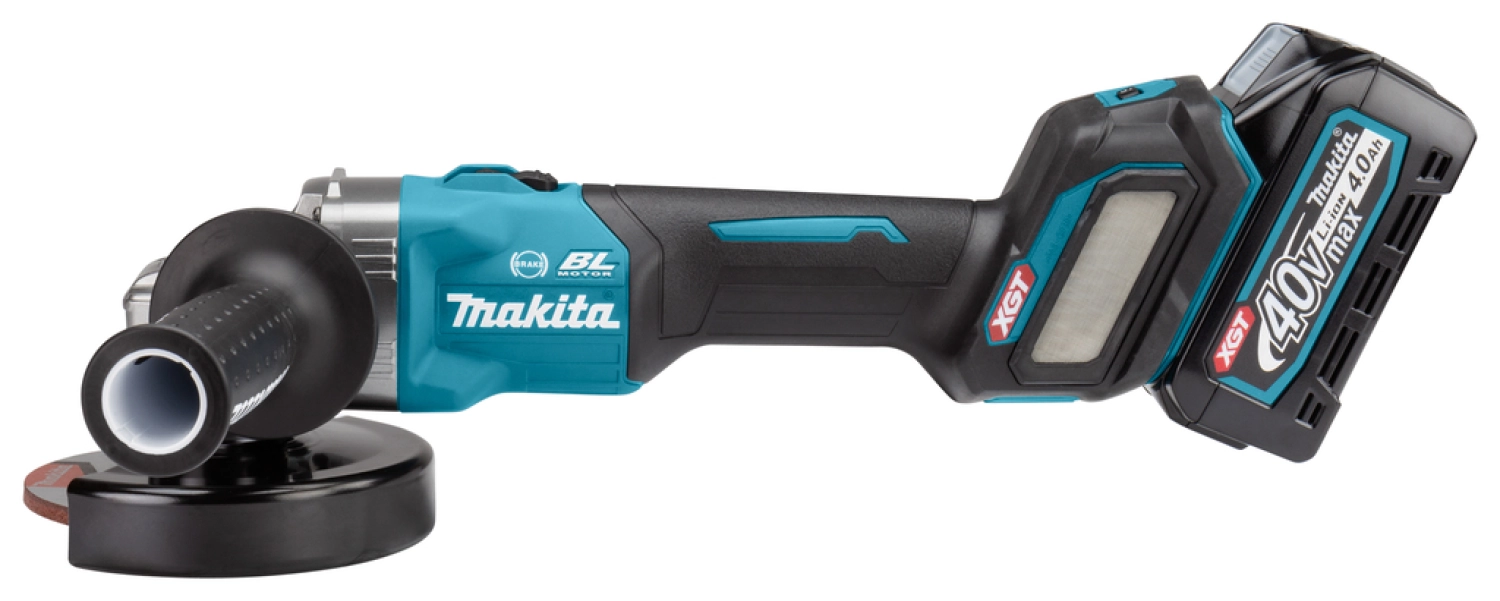 Makita GA023GM201 Meuleuse d'angle sans-fil - XGT 40V max Li-ion - 2 batteries 4,0 ah - Mbox - 125 mm - Brushless-image