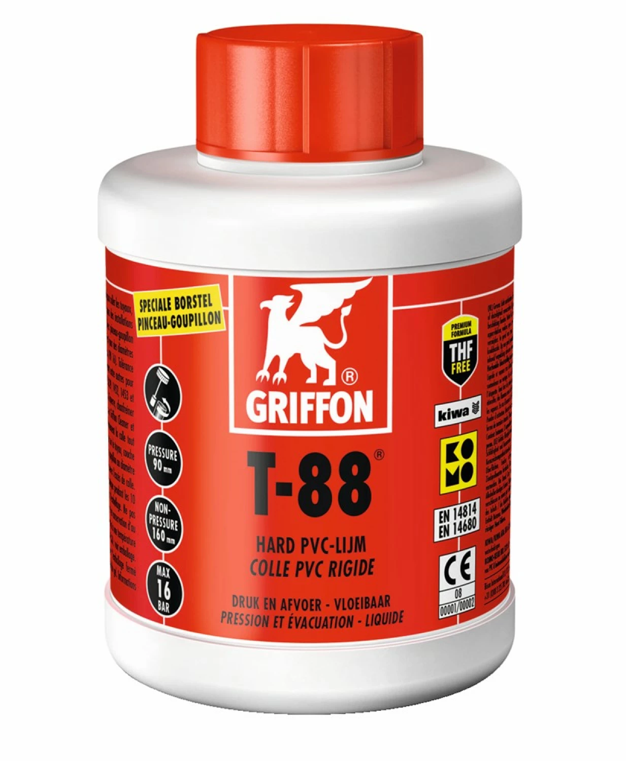 Griffon T-88 colle PVC avec pinceau - 1L-image