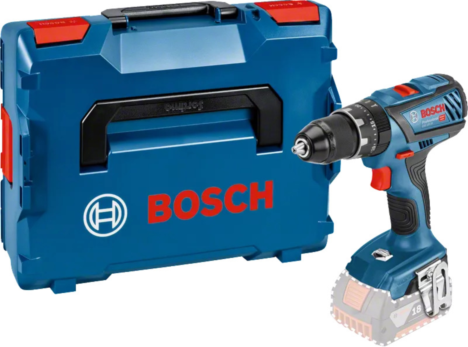 Bosch GSB 18V-28 18V Li-Ion accu klopboor-/schroefmachine body in L-Boxx-image