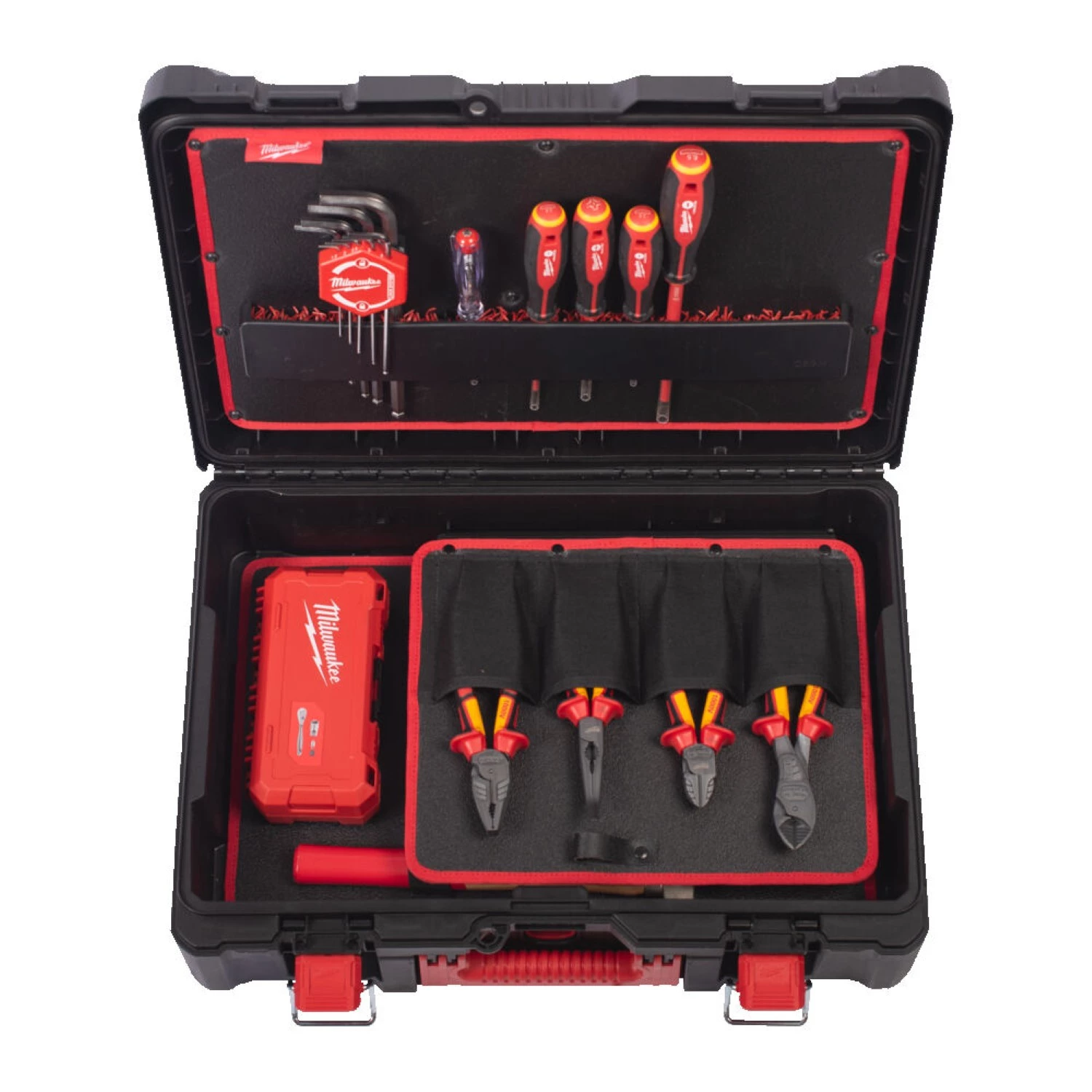 Milwaukee 4932499466 PACKOUT™ Gereedschapset in koffer - 62-delig - voor elektriciens-image