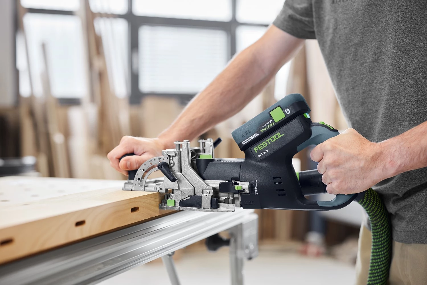 Festool DFC 500 E-Basic 18V machine de fraisage Domino sans fil dans un systainer - 28 mm-image