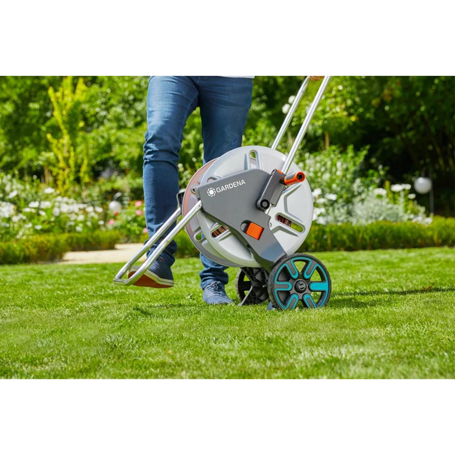 Gardena 18542-20 CleverRoll M Dévidoir métallique monté - 20 m-image