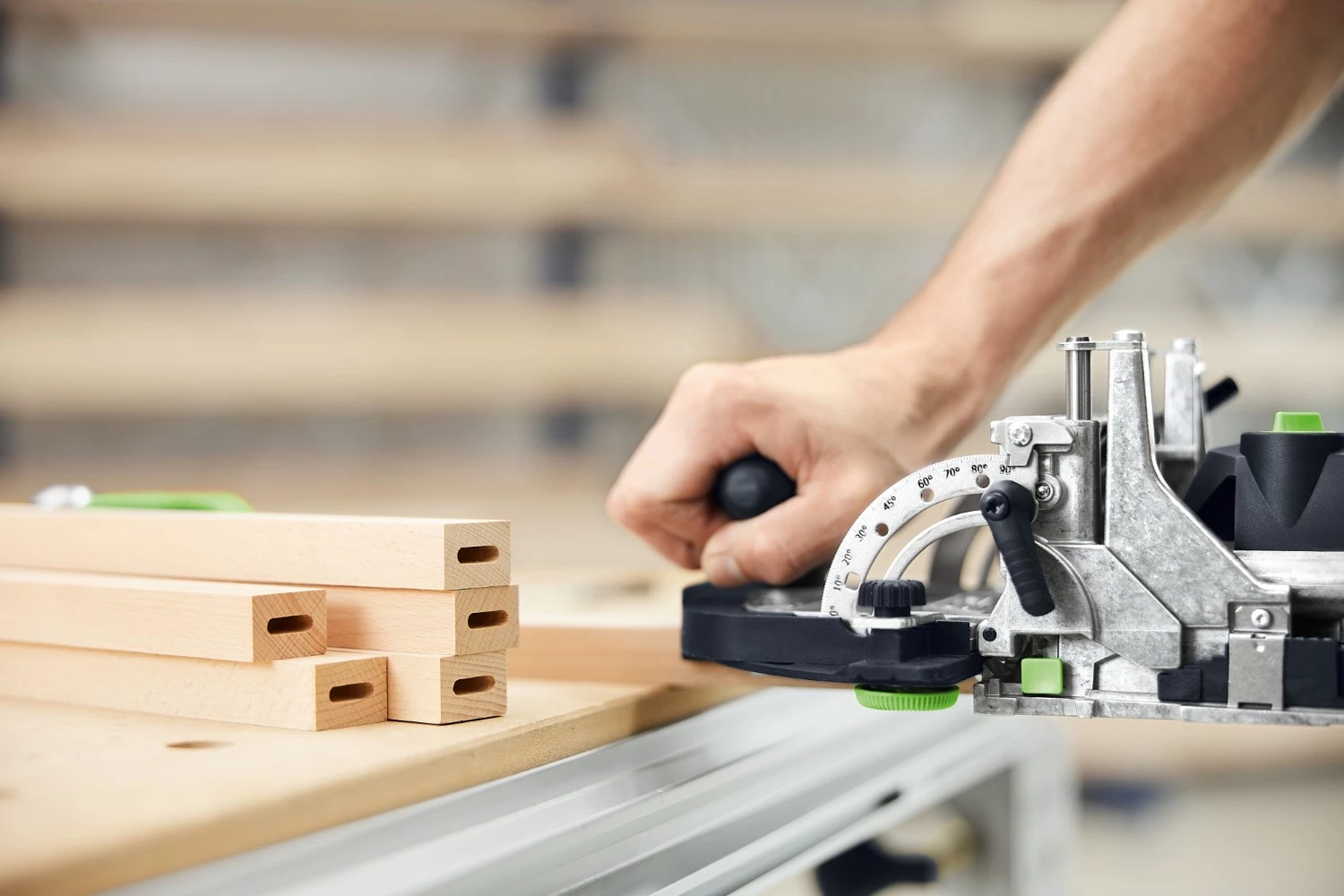 Festool DF 500 RQ-Set Domino freesmachine incl. accessoires in systainer - 420W - 28 mm-image