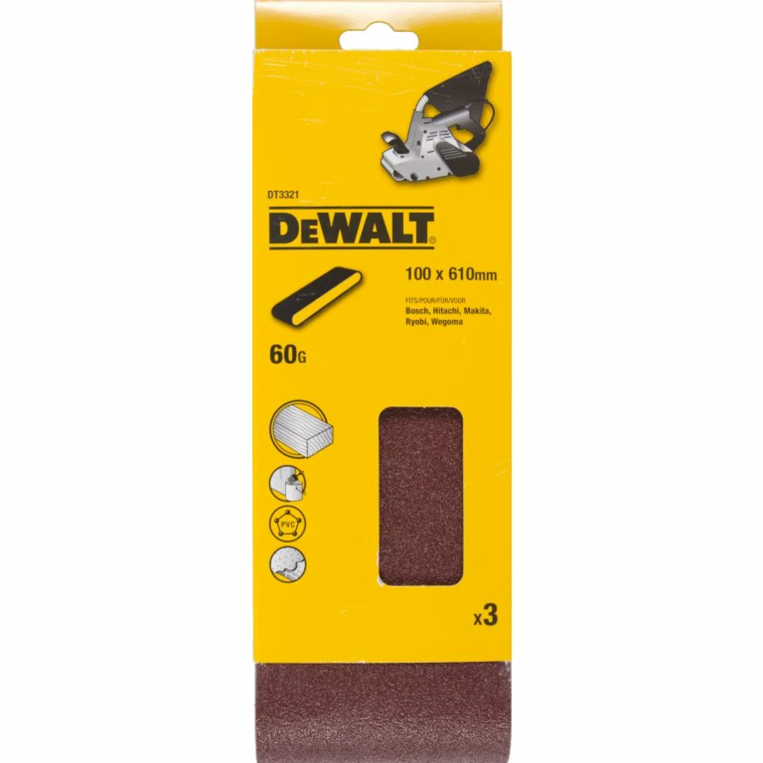 DeWALT schuurband 100x610 3st