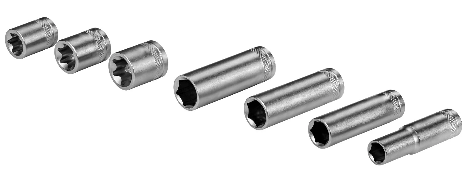 Brüder Mannesmann M29116 61-delige Ratel- en doppenset - 1/4” + 3/8”