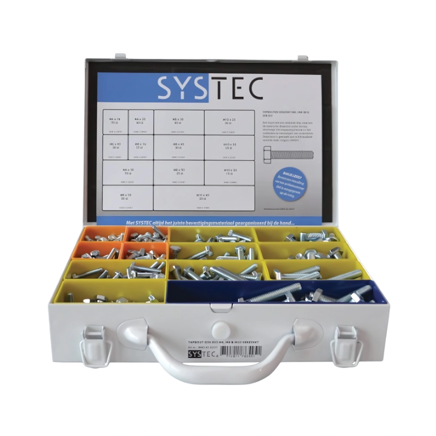 Systec Stalen Assortimentskoffer met tapbouten - M6/M8/M10 (500st)